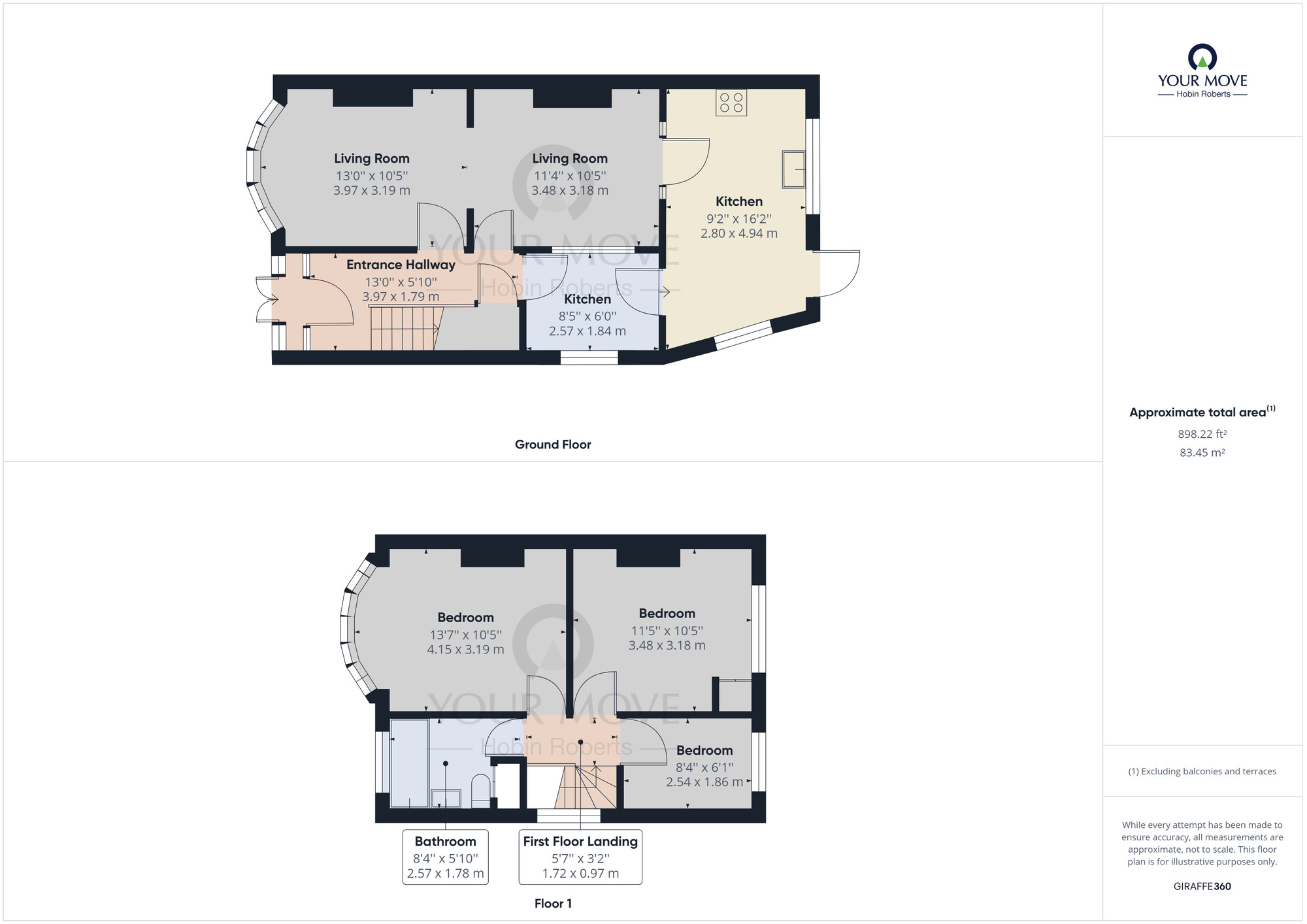 Floorplan of 3 bedroom Semi Detached House for sale, Sandiland Road, Northampton, Northamptonshire, NN3