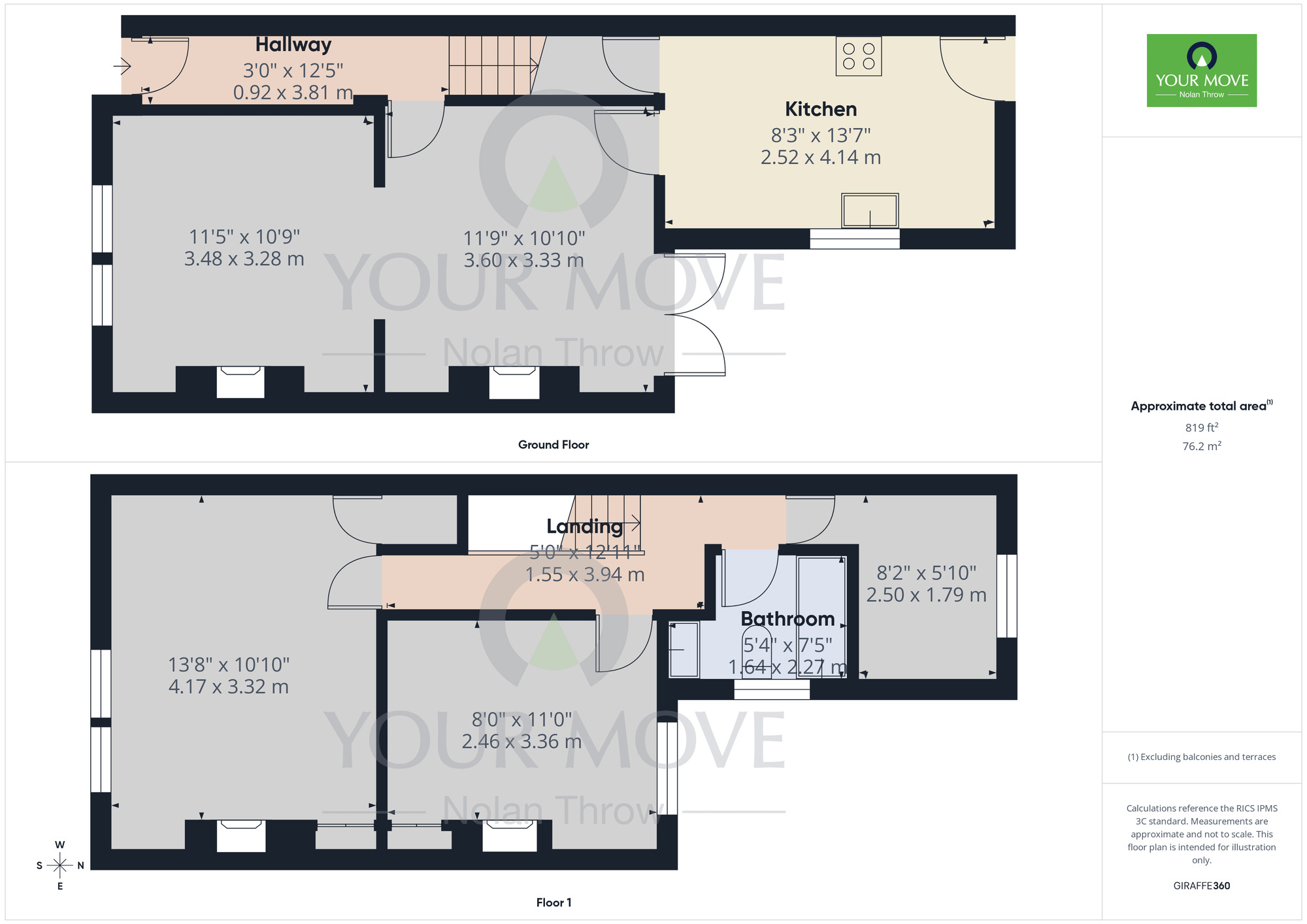 Floorplan of 3 bedroom Mid Terrace House for sale, Turner Street, Abington, Northampton, Northamptonshire, NN1