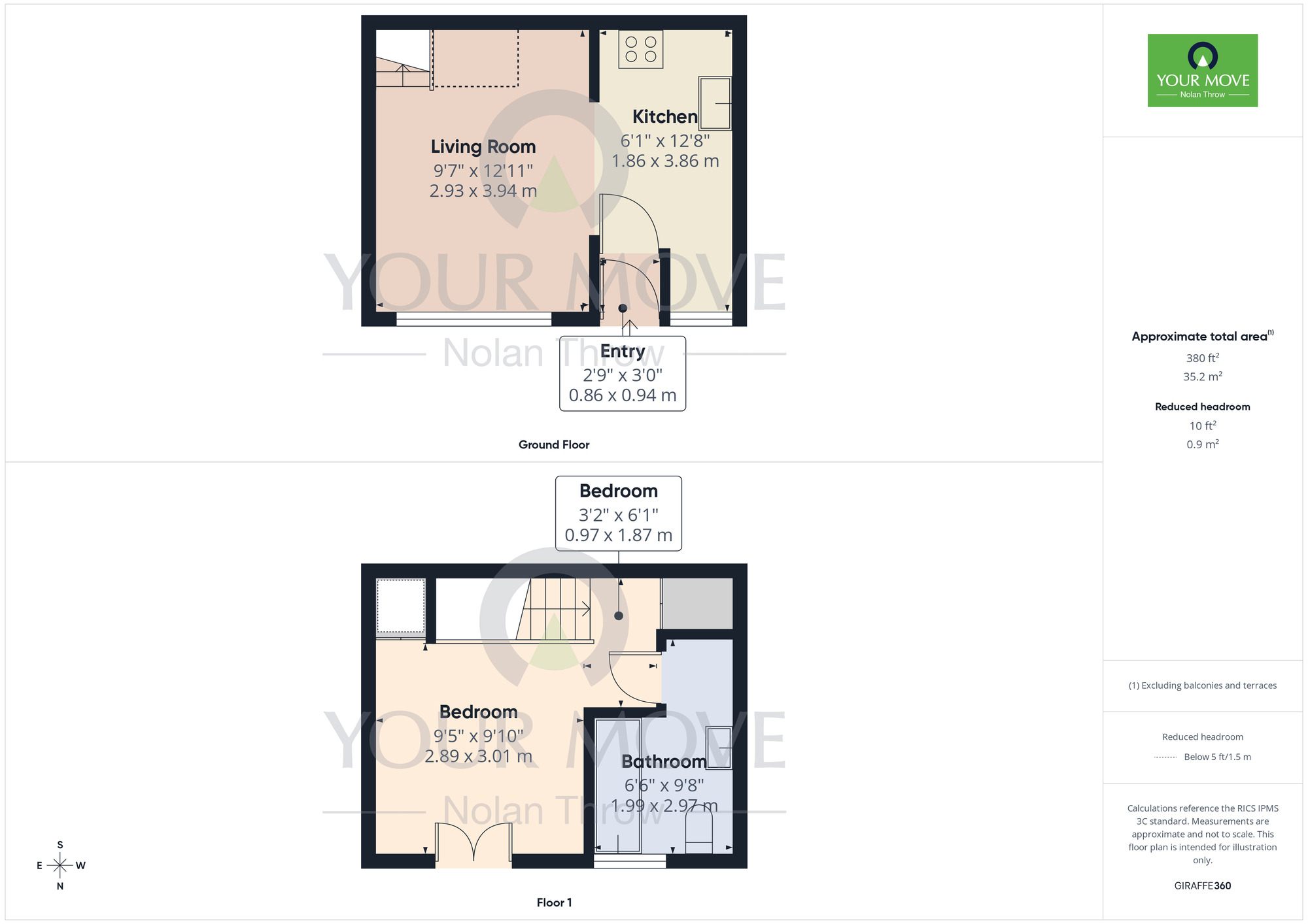 Floorplan of 1 bedroom Mid Terrace House for sale, Ecton Street,, Abington, Northampton, NN1