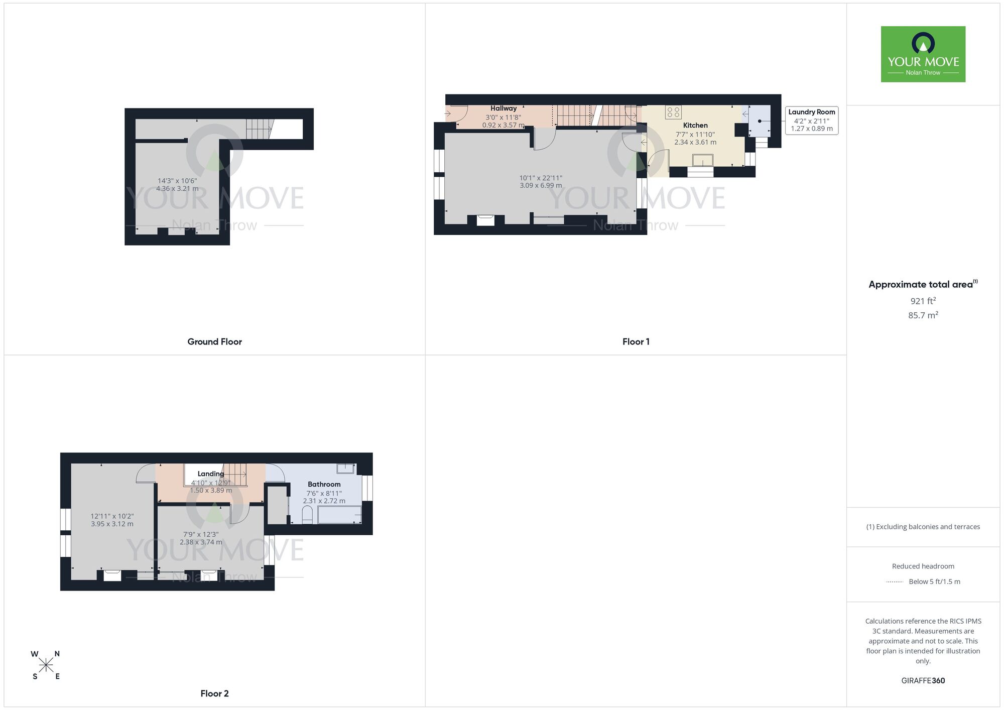 Floorplan of 2 bedroom Mid Terrace House for sale, Henry Street, Abington, Northampton, Northamptonshire, NN1