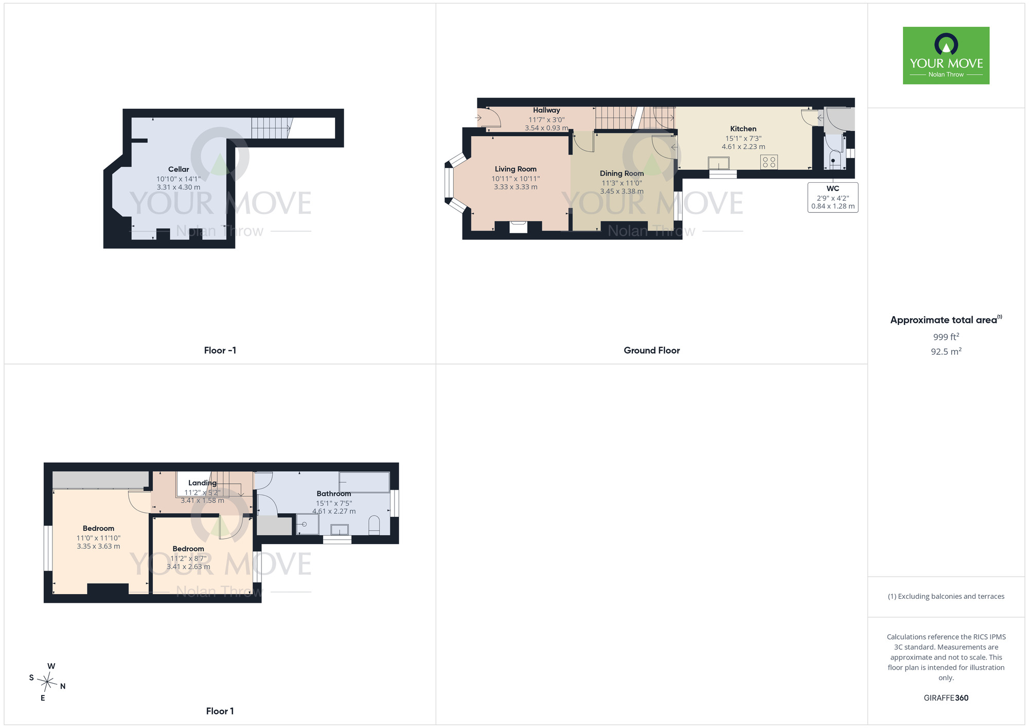 Floorplan of 2 bedroom Mid Terrace House for sale, Turner Street, Northampton, Northamptonshire, NN1