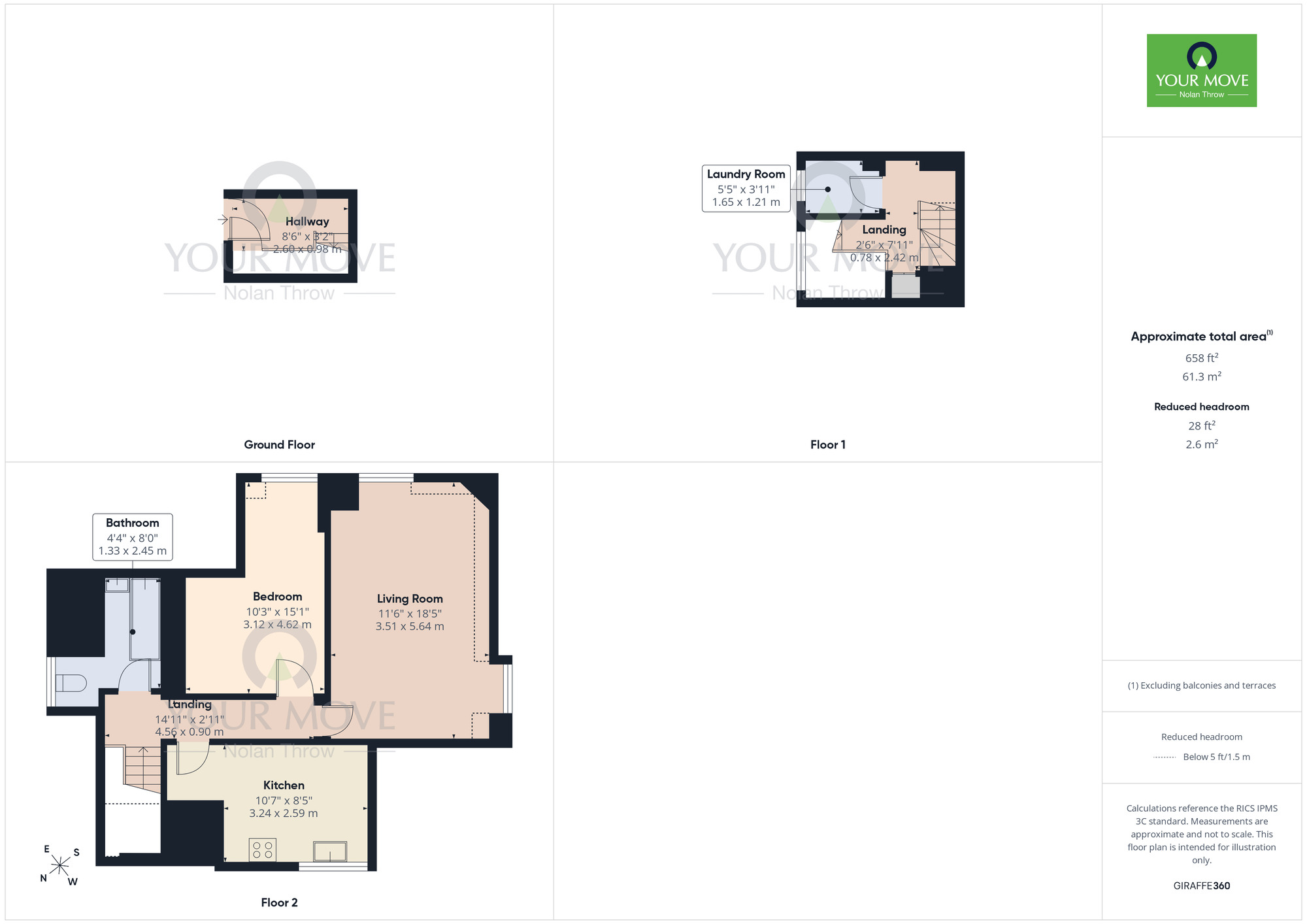 Floorplan of 1 bedroom Flat for sale, The Drive, Abington, Northamptonshire, NN1