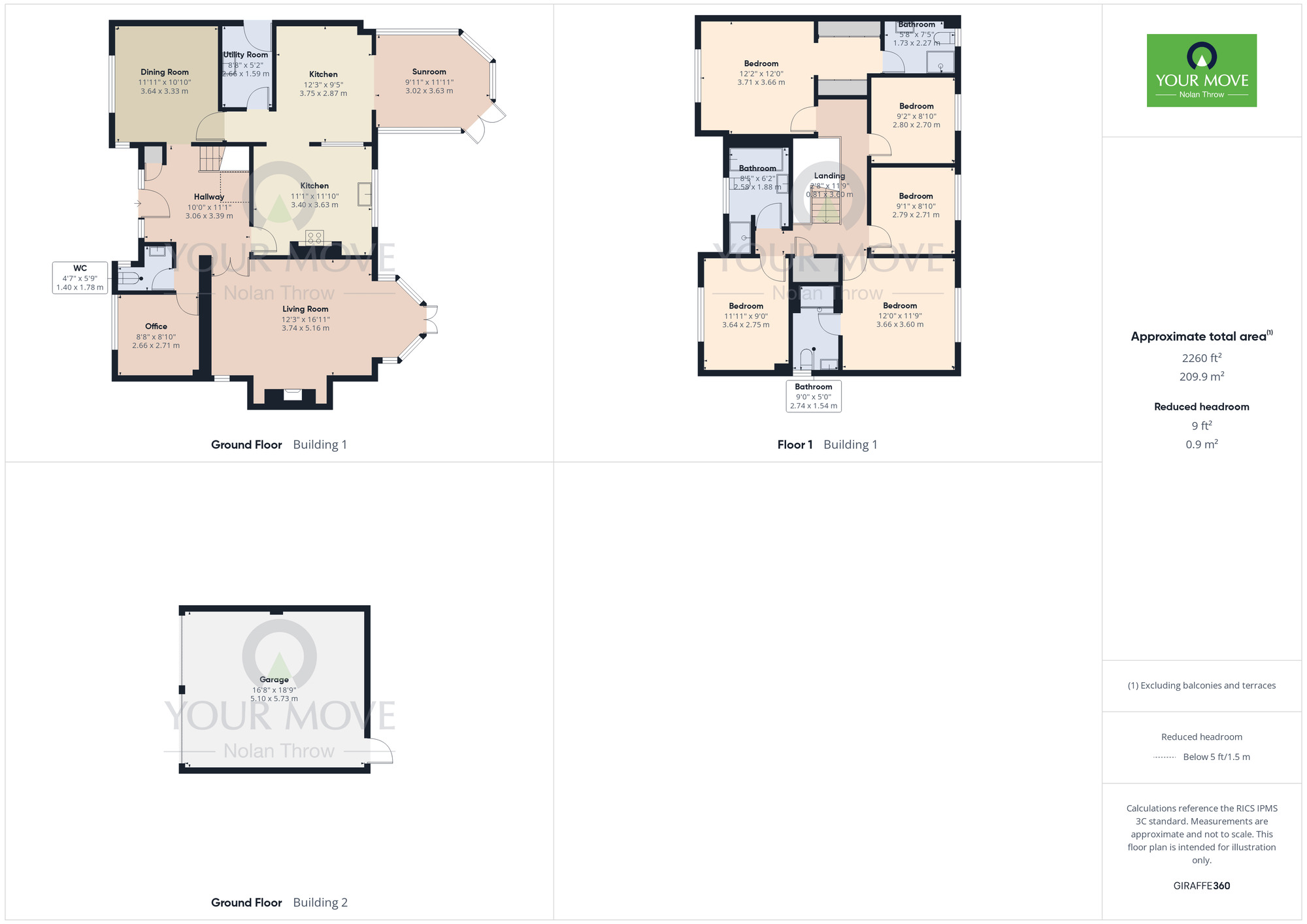 Floorplan of 5 bedroom Detached House for sale, Honeysuckle Way, Northampton, Northamptonshire, NN3