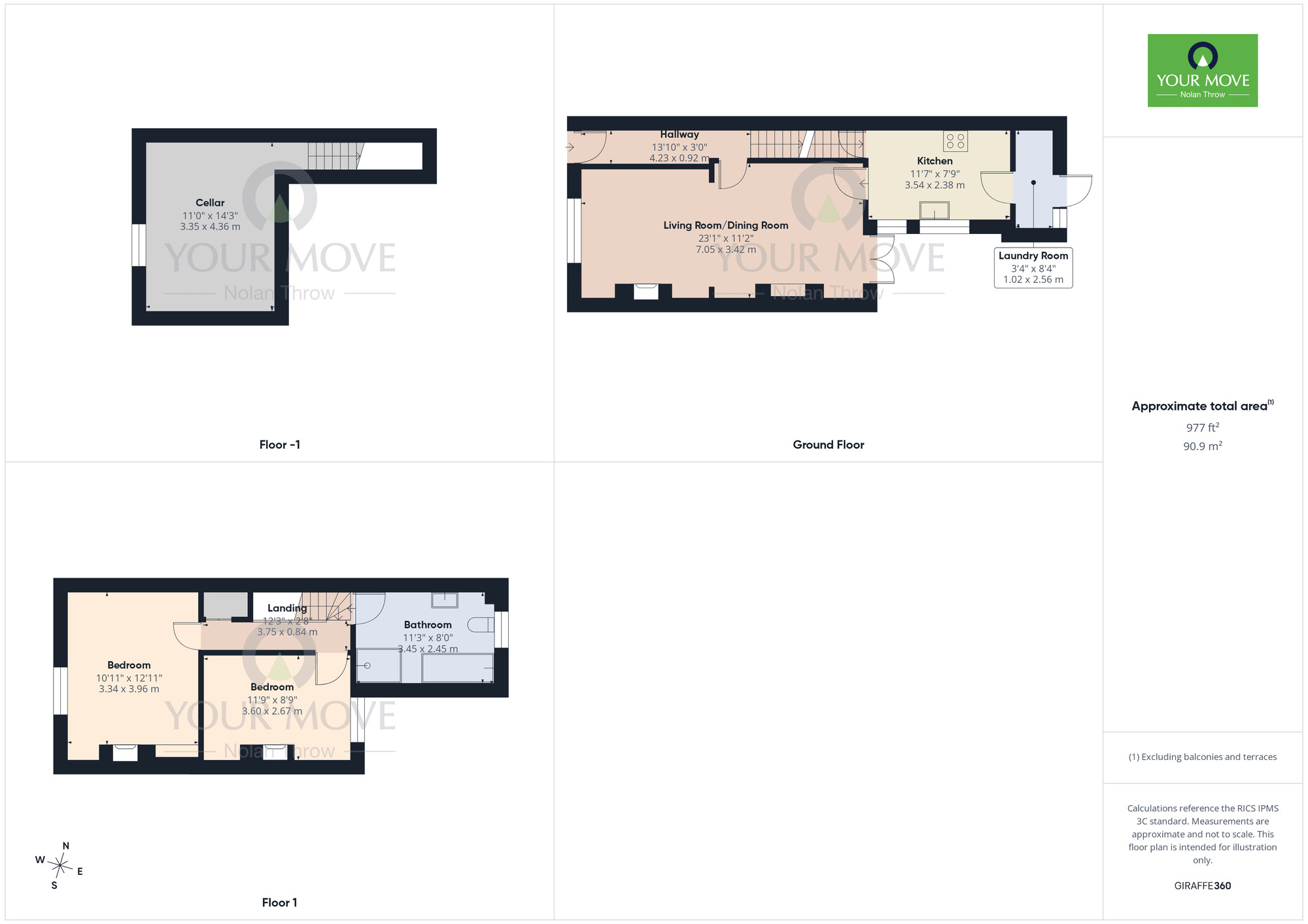 Floorplan of 2 bedroom Mid Terrace House for sale, Ethel Street, Abington, Northamptonshire, NN1