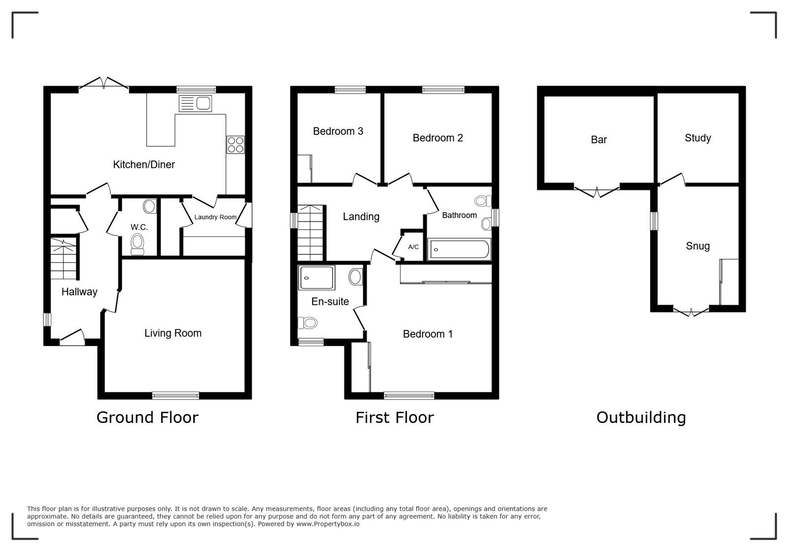 Floorplan of 3 bedroom Detached House for sale, Longden Close, Andover, Hampshire, SP11