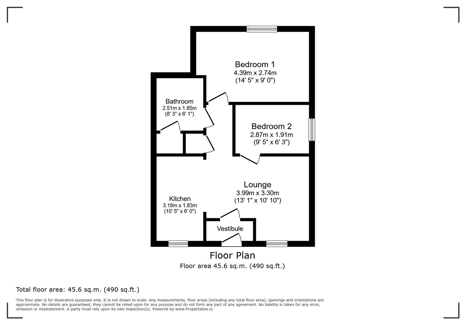 Floorplan of 2 bedroom  Flat for sale, New Street, Andover, Hampshire, SP10