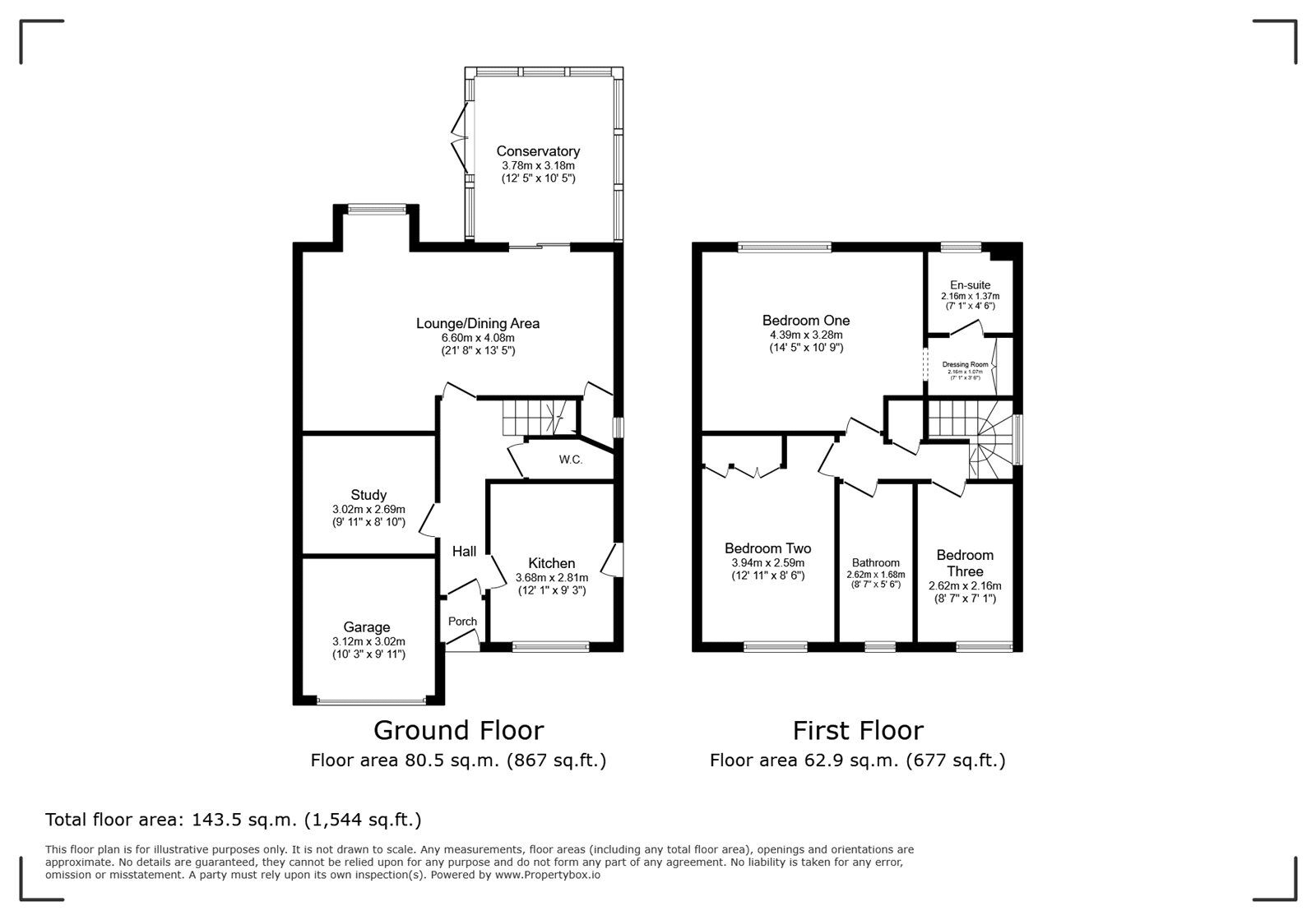 Floorplan of 3 bedroom Detached House for sale, Wentworth Crescent, Beggarwood, Hampshire, RG22