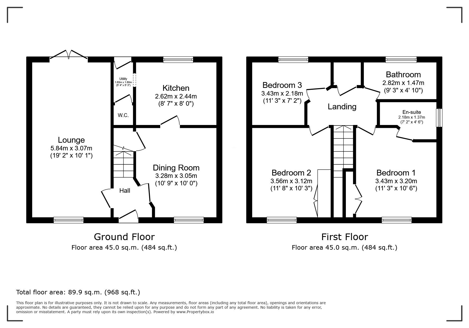 Floorplan of 3 bedroom Detached House for sale, Texel Green, Boreway Close, Hampshire, SP11