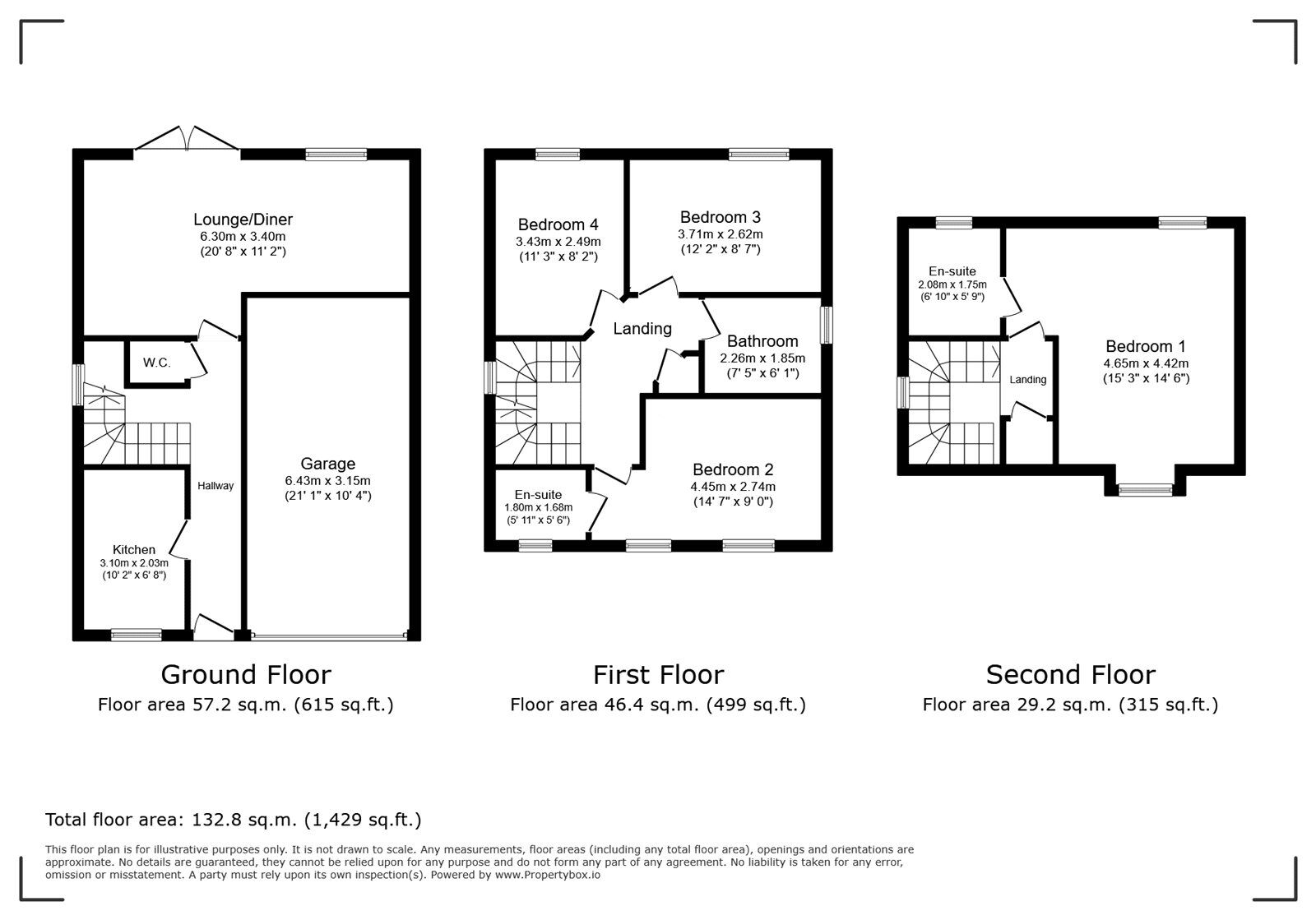 Floorplan of 4 bedroom Detached House for sale, Saddle Way, Andover, Hampshire, SP11
