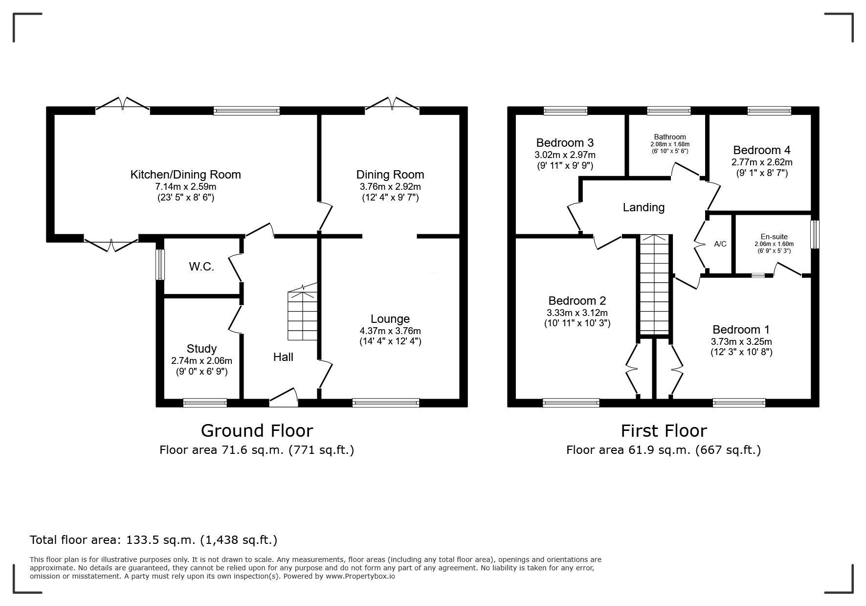 Floorplan of 4 bedroom Detached House for sale, Hengest Close, Charlton, Hampshire, SP10