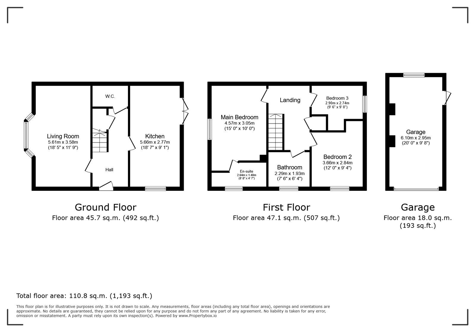 Floorplan of 3 bedroom End Terrace House for sale, Telegraph Road, Andover, Hampshire, SP11