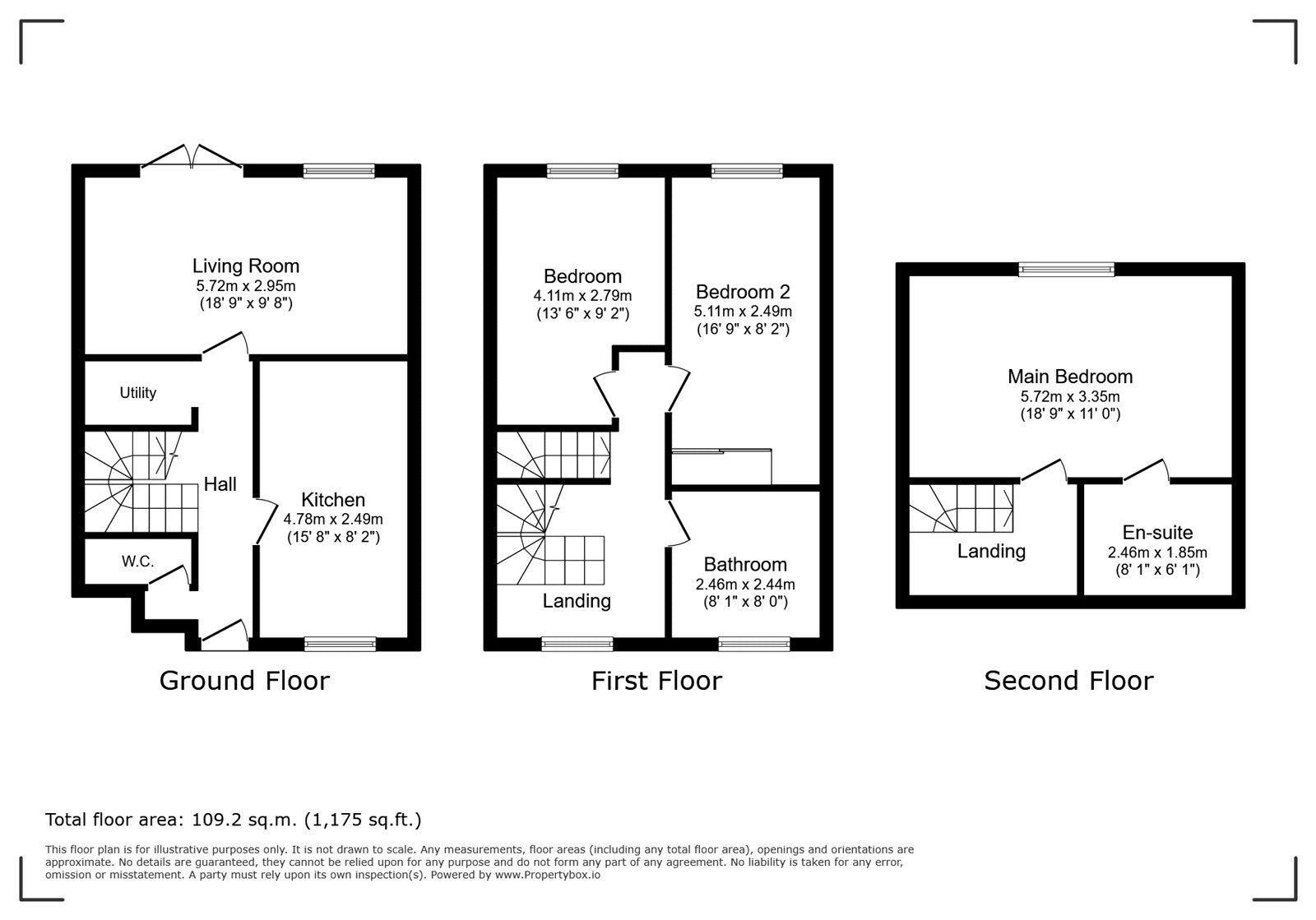 Floorplan of 3 bedroom End Terrace House for sale, Shepherds Spring Lane, Andover, Hampshire, SP10