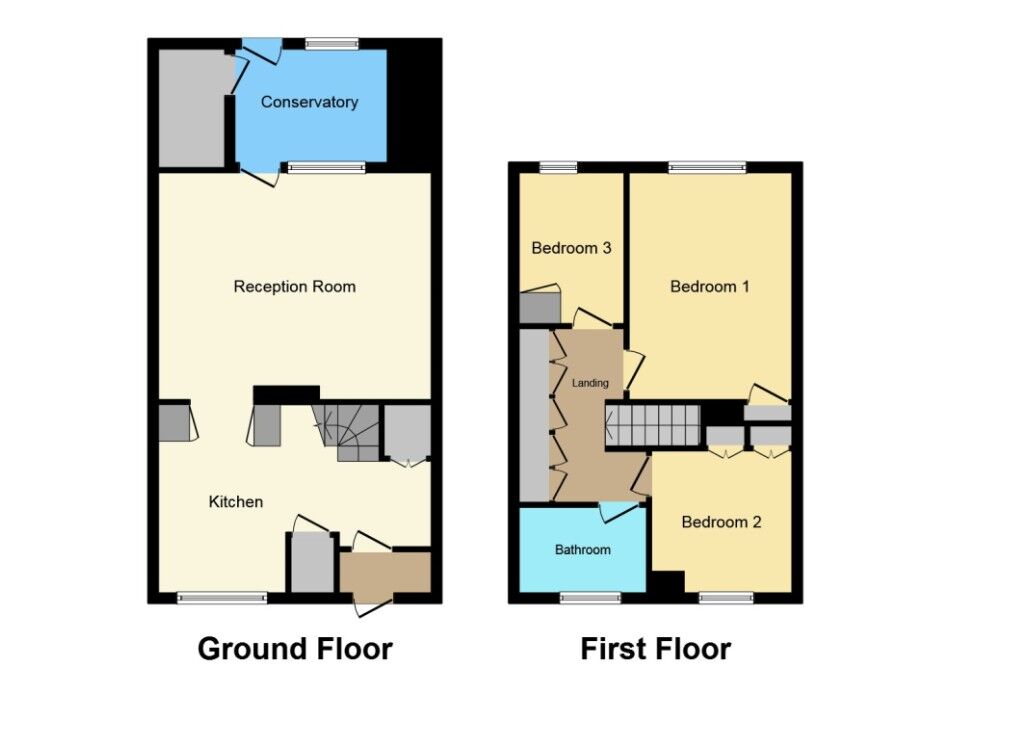 Floorplan of 3 bedroom Mid Terrace House for sale, Launcelot Close, Andover, Hampshire, SP10