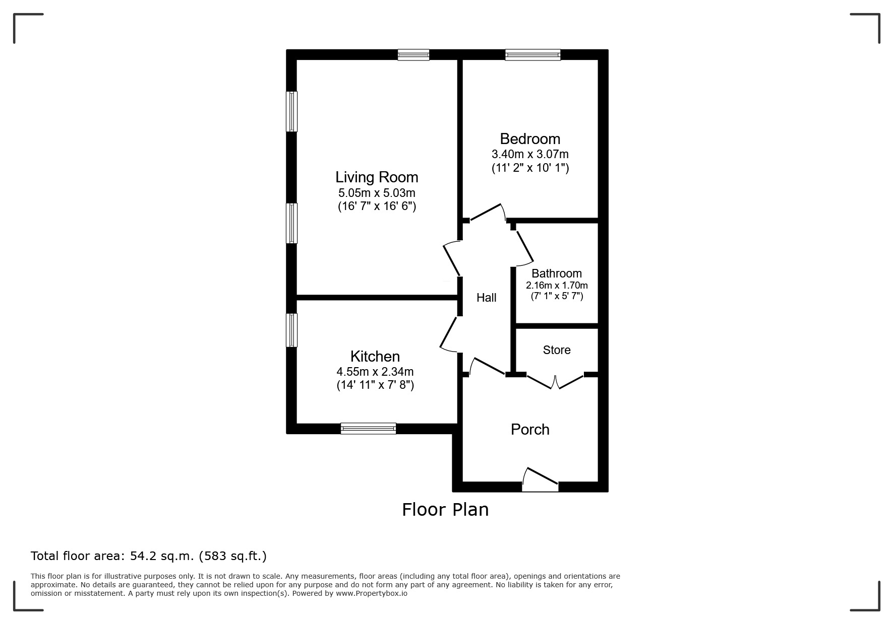 Floorplan of 1 bedroom Flat for sale, Ashlawn Gardens, Winchester Road, Hampshire, SP10