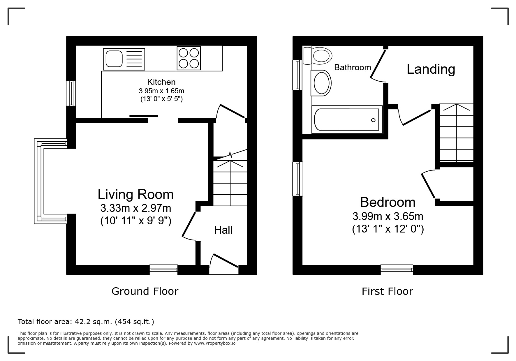 Floorplan of 1 bedroom House to rent, Heathfield, Basingstoke, Hampshire, RG22