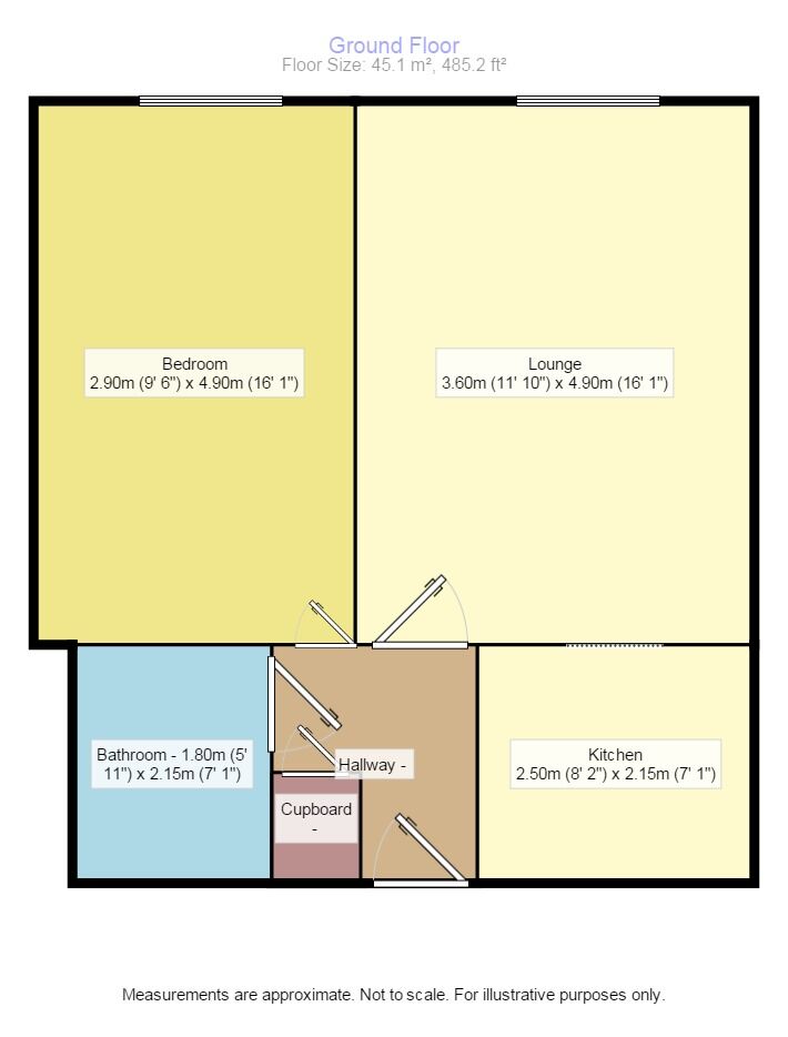 Floorplan of 2 bedroom  Flat to rent, Richmond Meech Drive, Kennington, Kent, TN24