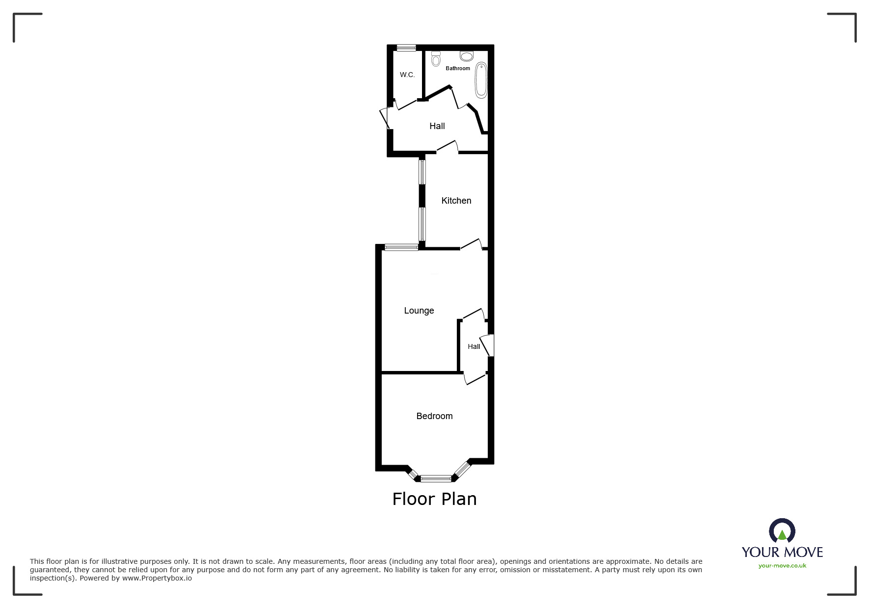 Floorplan of 1 bedroom  Flat to rent, Beaver Road, Ashford, Kent, TN23