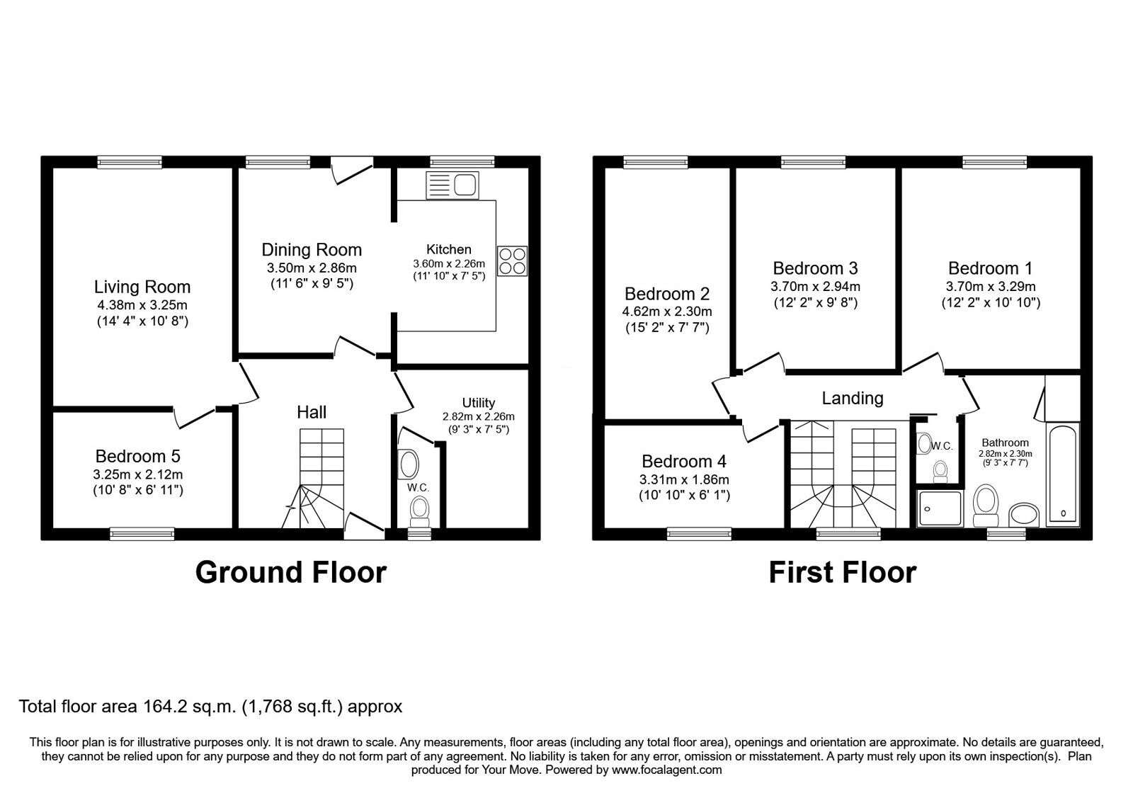 Floorplan of 4 bedroom Mid Terrace House for sale, Mardol Road, Kennington, Kent, TN24