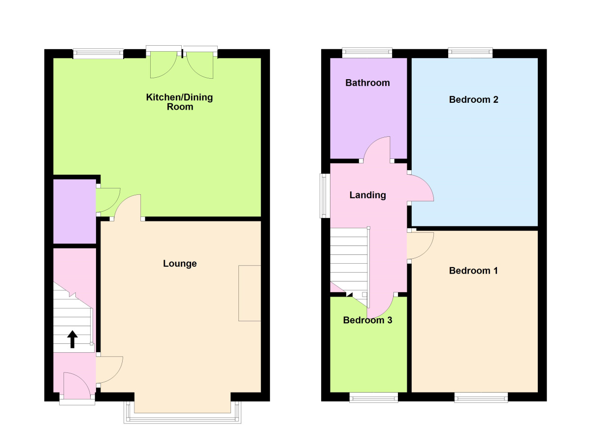 Floorplan of 3 bedroom Semi Detached House to rent, Netherhall Road, Baildon, West Yorkshire, BD17