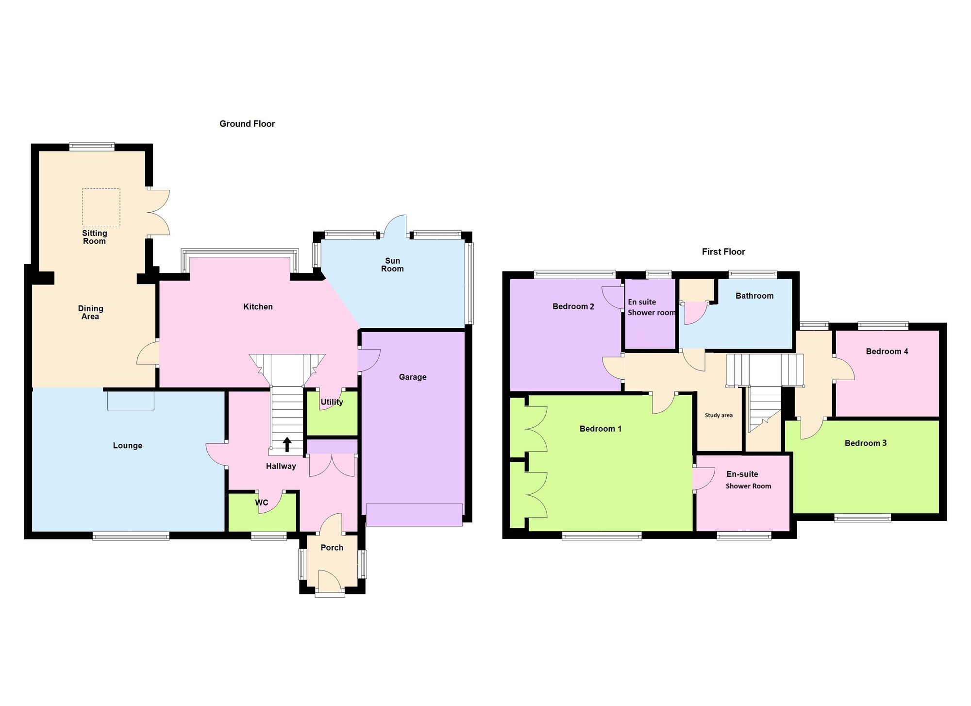 Floorplan of 4 bedroom Detached House for sale, Walker Wood, Baildon, West Yorkshire, BD17