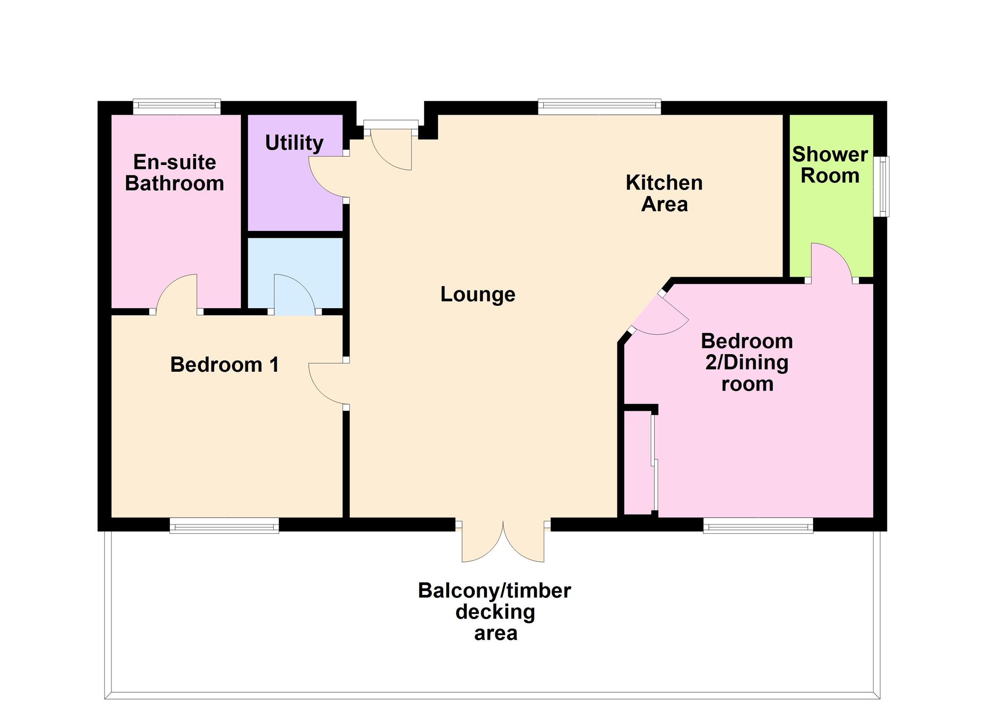 Floorplan of 2 bedroom Detached Property for sale, Moor Valley Park, Mill Lane, Leeds, LS20