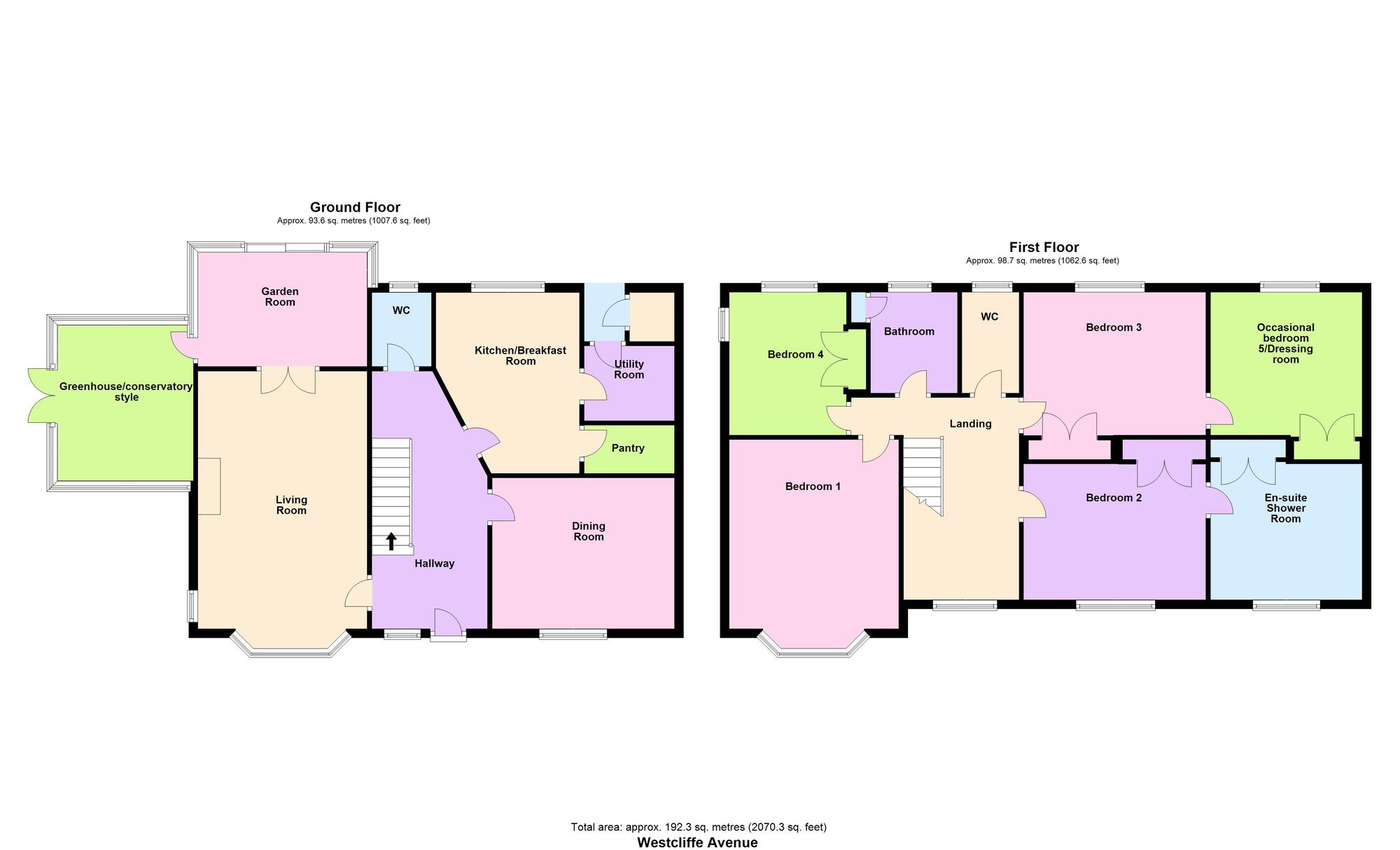 Floorplan of 5 bedroom Detached House for sale, Westcliffe Avenue, Baildon, West Yorkshire, BD17