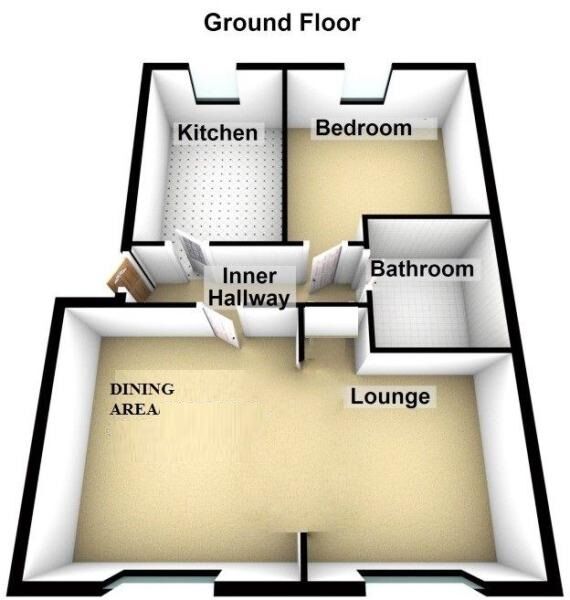 Floorplan of 1 bedroom Flat to rent, Fairview Court, Baildon, West Yorkshire, BD17