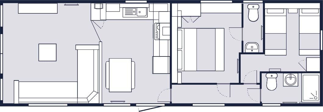 Floorplan of 2 bedroom Detached Property for sale, Mill Lane, Hawksworth, West Yorkshire, LS20