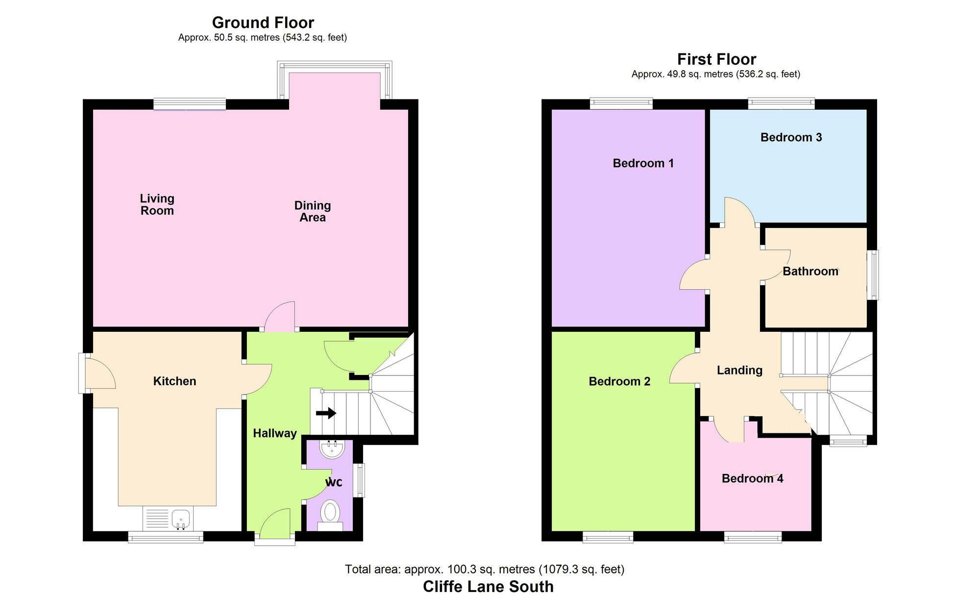 Floorplan of 4 bedroom Detached House for sale, Cliffe Lane South, Baildon, Shipley, BD17