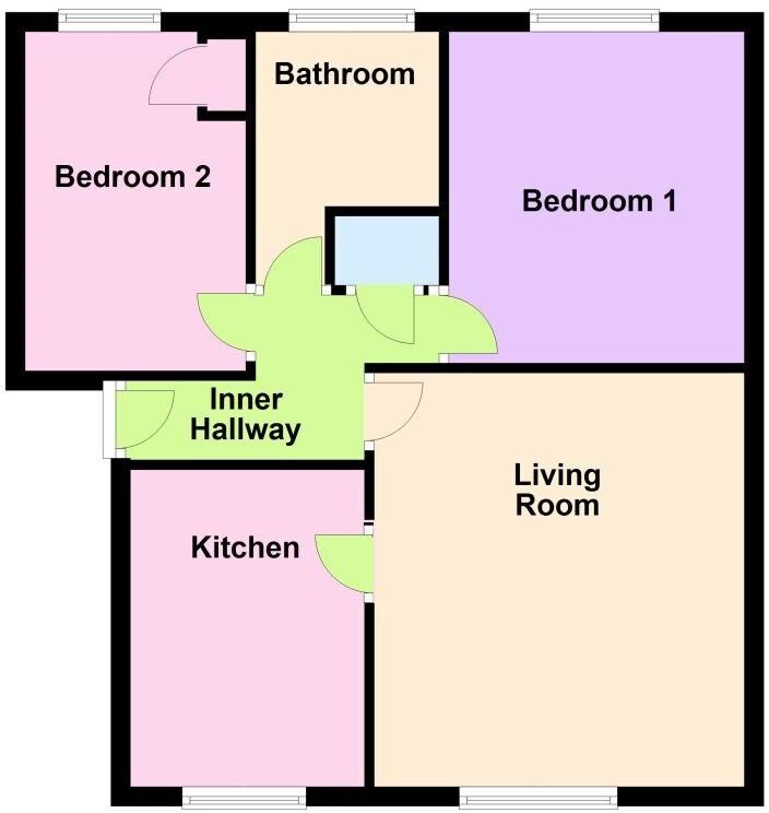 Floorplan of 2 bedroom  Flat for sale, Baildon Wood Court, Baildon, West Yorkshire, BD17