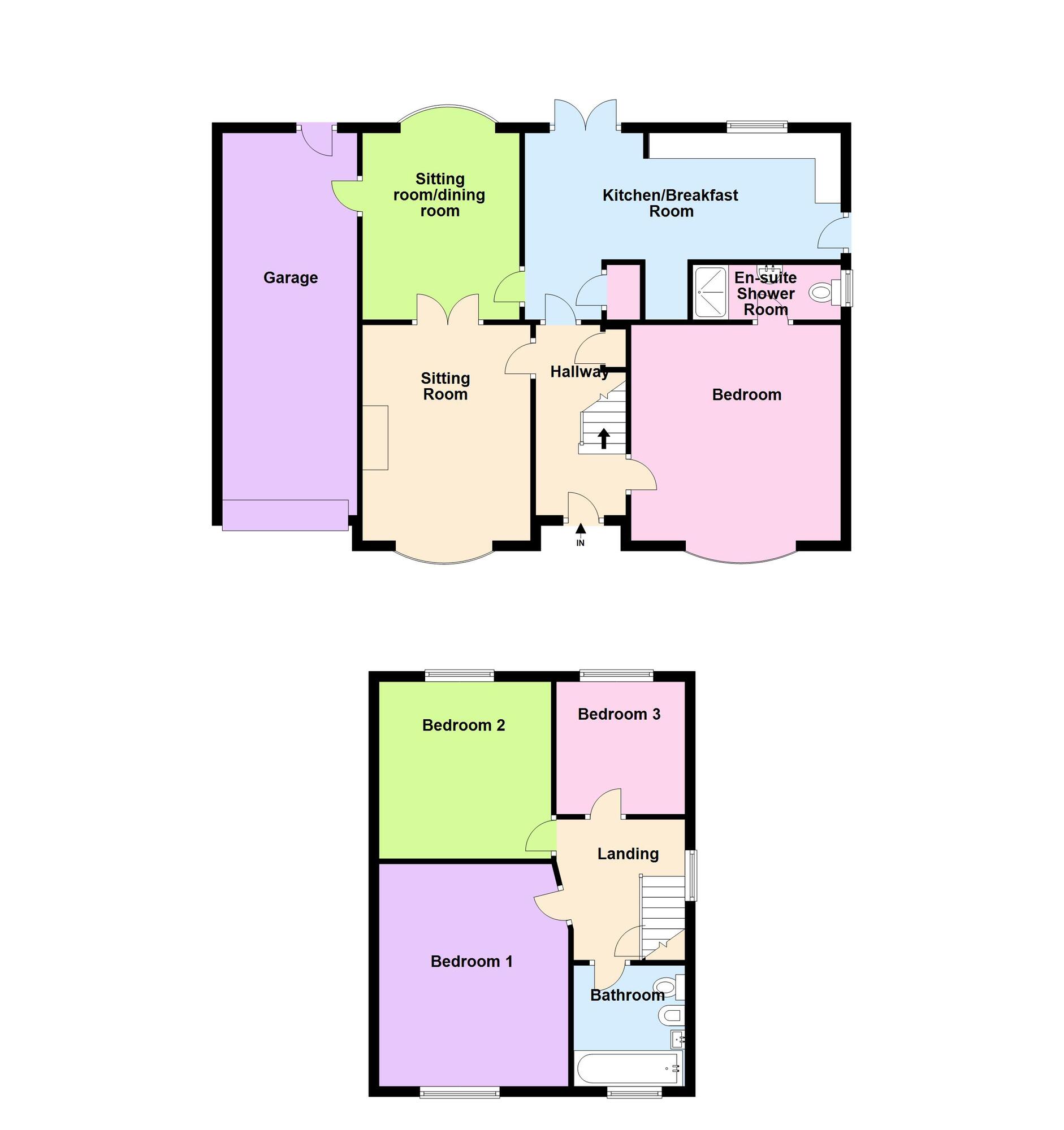 Floorplan of 4 bedroom Detached House for sale, Woodland Crescent, Bradford, West Yorkshire, BD9