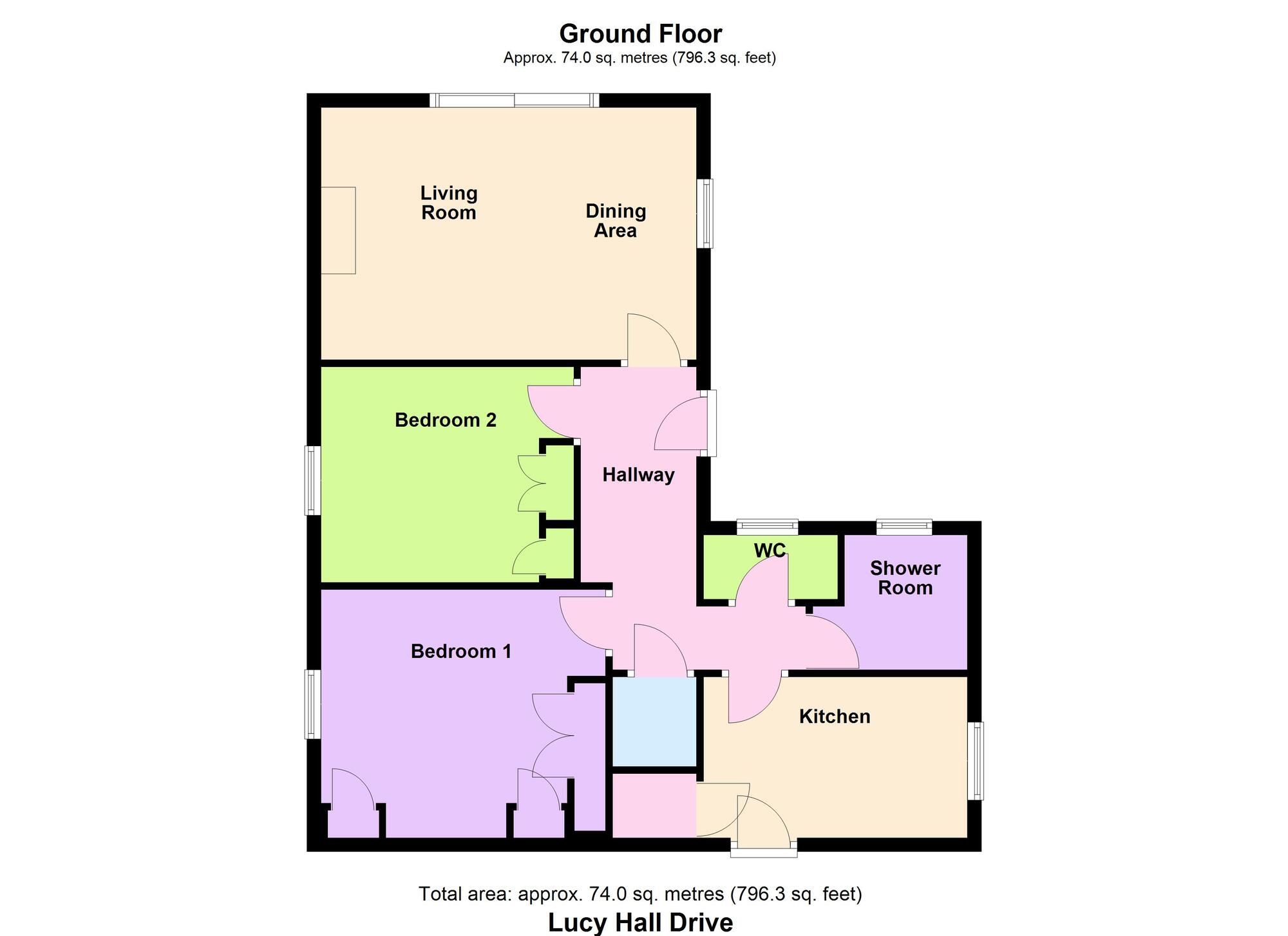 Floorplan of 2 bedroom Detached Bungalow for sale, Lucy Hall Drive, Baildon, West Yorkshire, BD17