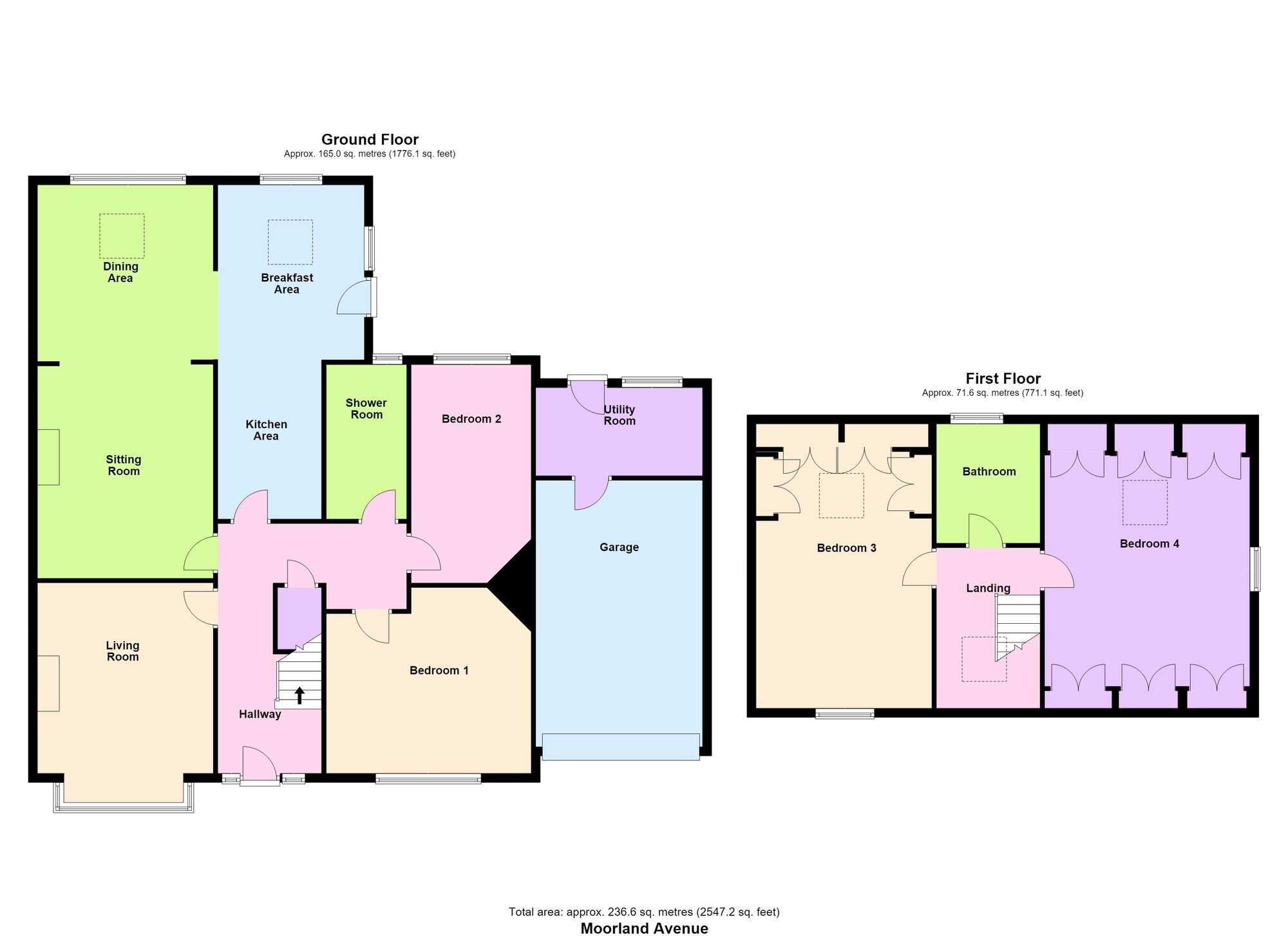 Floorplan of 4 bedroom Semi Detached House for sale, Moorland Avenue, Baildon, West Yorkshire, BD17