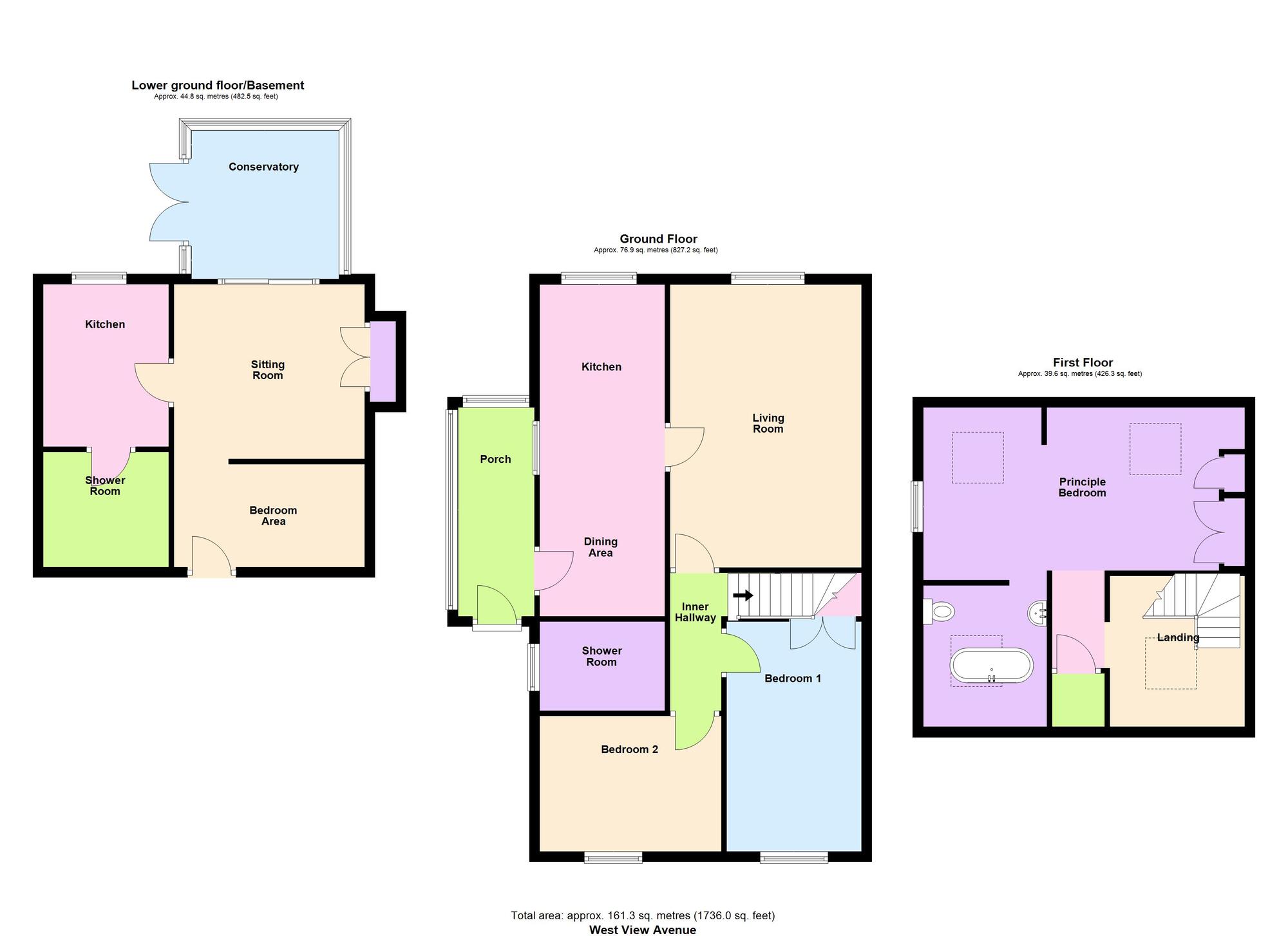 Floorplan of 4 bedroom Semi Detached House for sale, West View Avenue, Shipley, West Yorkshire, BD18