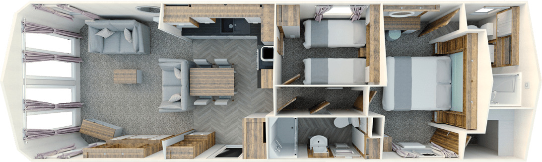 Floorplan of 2 bedroom Detached Property for sale, Mill Lane, Hawksworth, West Yorkshire, LS20