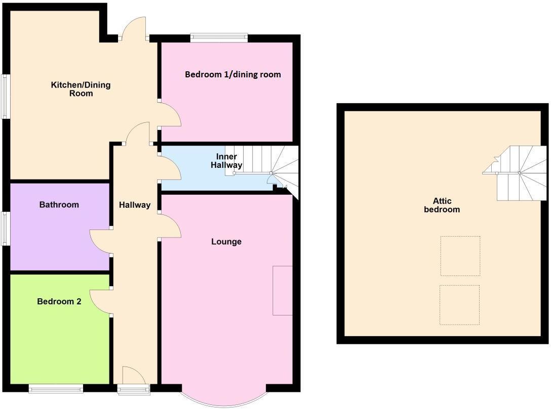 Floorplan of 3 bedroom Semi Detached Bungalow for sale, Baildon Road, Baildon, West Yorkshire, BD17