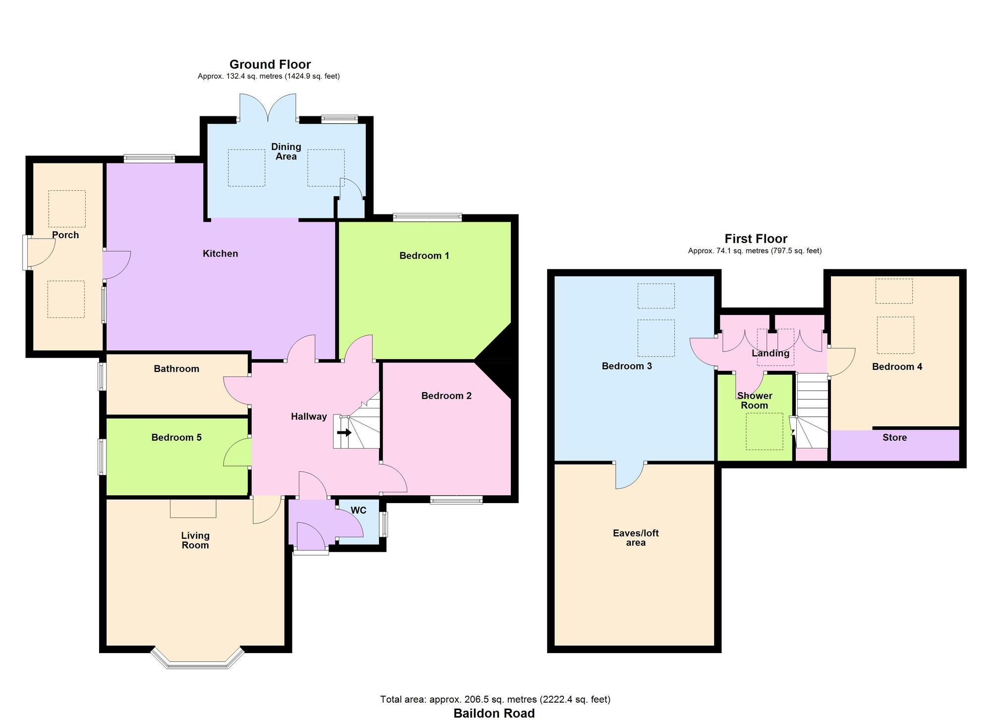 Floorplan of 5 bedroom Semi Detached House for sale, Baildon Road, Baildon, West Yorkshire, BD17