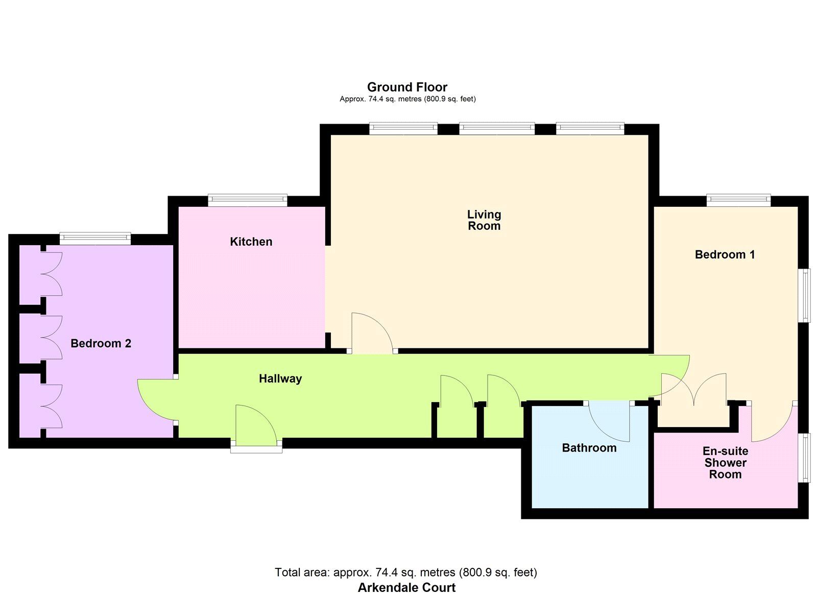 Floorplan of 2 bedroom  Flat for sale, Norwood Drive, Menston, West Yorkshire, LS29