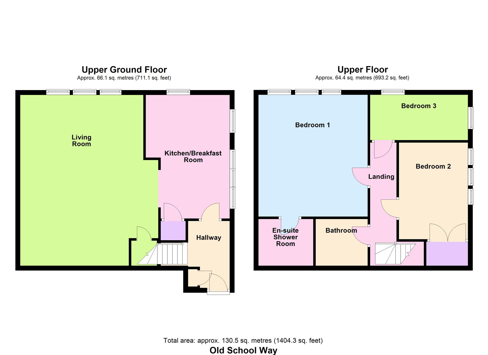 Floorplan of 3 bedroom Flat for sale, Old School Way, Baildon, West Yorkshire, BD17