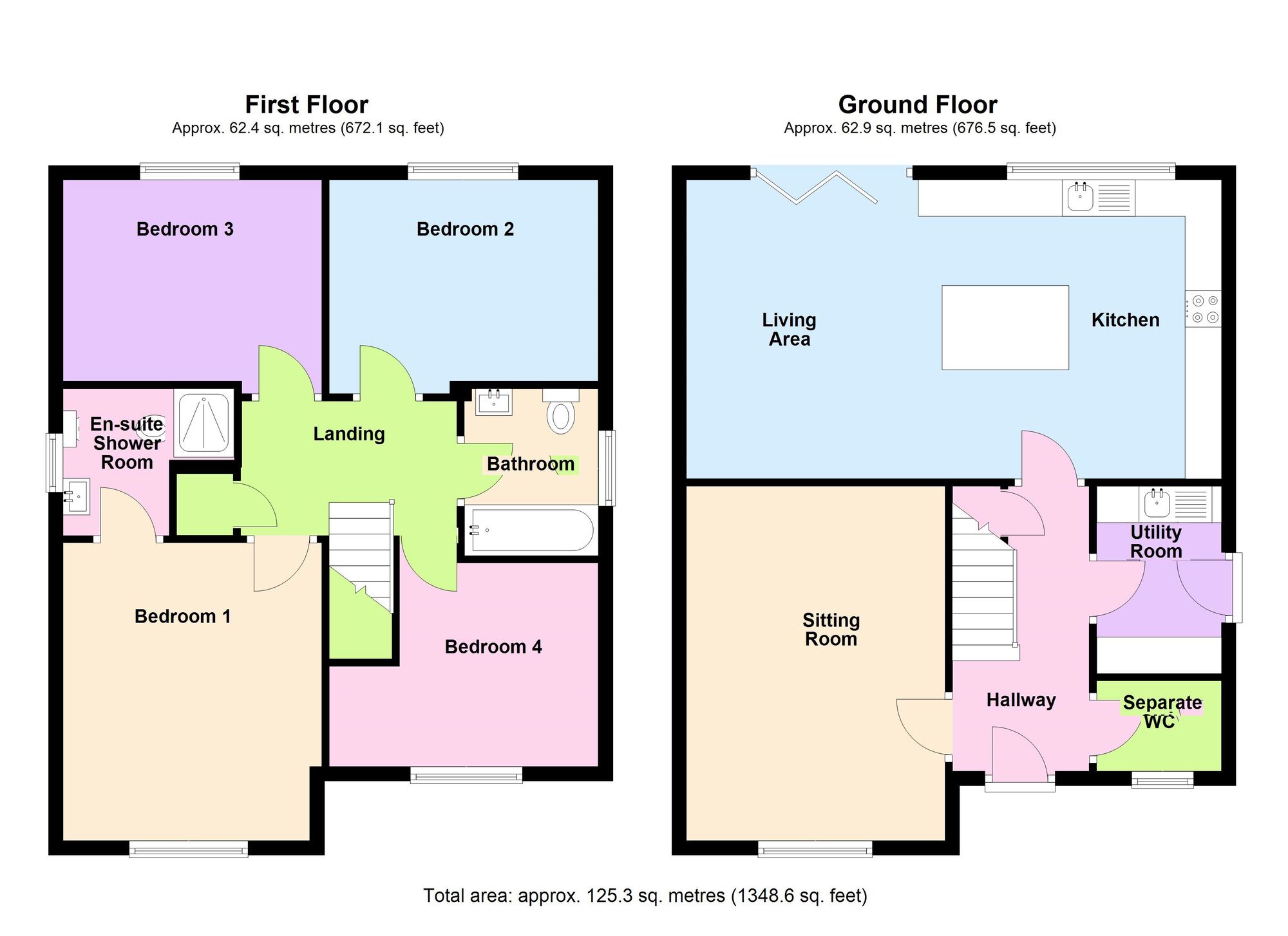Floorplan of 4 bedroom Detached House for sale, Bradford Road, Cottingley Bridge, West Yorkshire, BD16
