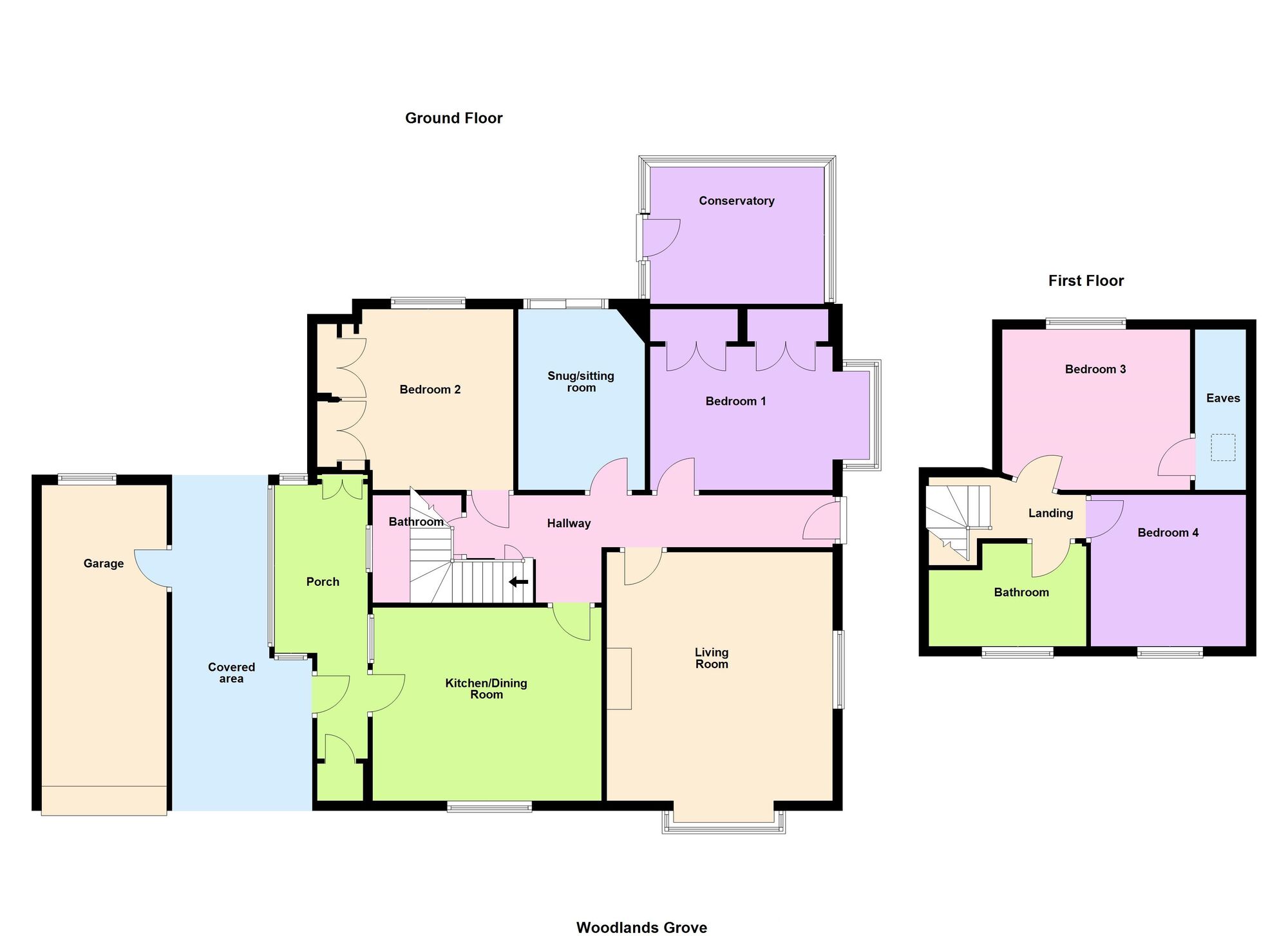 Floorplan of 4 bedroom Detached Bungalow for sale, Woodlands Grove, Baildon, West Yorkshire, BD17