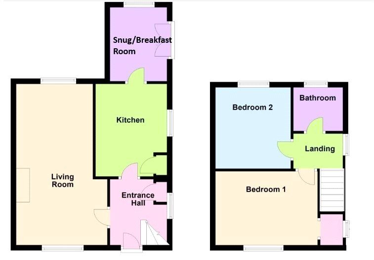 Floorplan of 2 bedroom Semi Detached House for sale, Woodview Avenue, Baildon, West Yorkshire, BD17