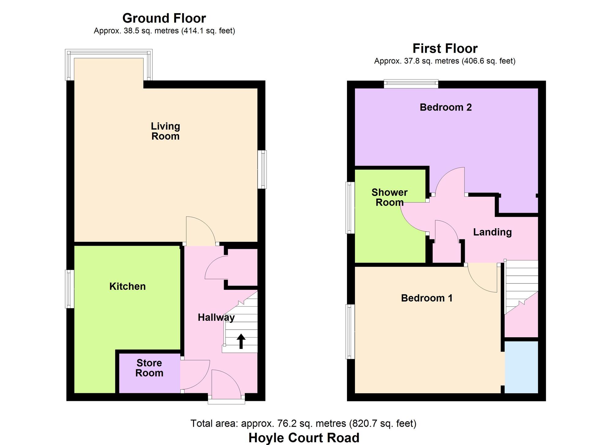 Floorplan of 2 bedroom Flat for sale, Hoyle Court Road, Baildon, West Yorkshire, BD17