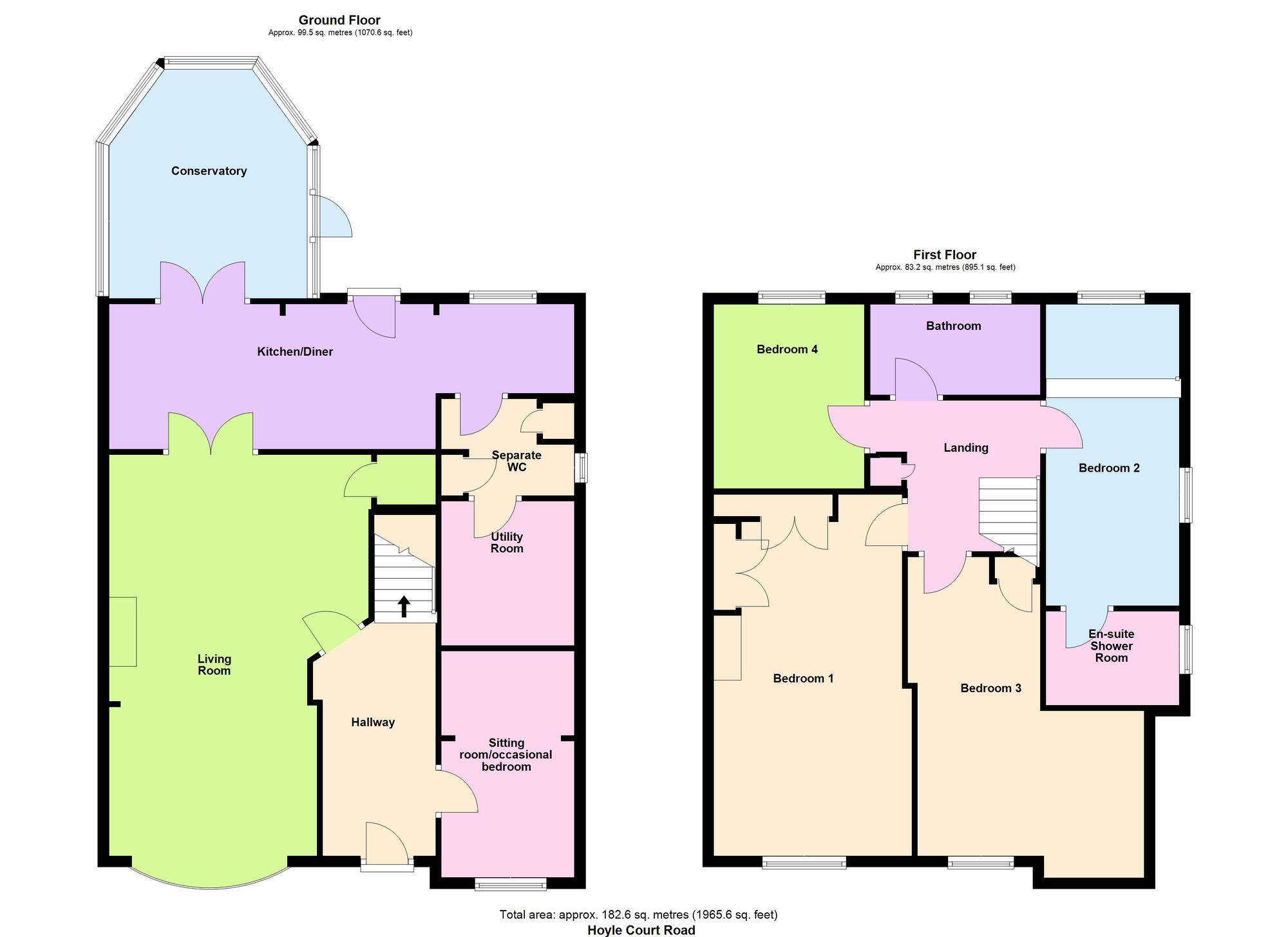 Floorplan of 4 bedroom Detached House for sale, Hoyle Court Road, Baildon, West Yorkshire, BD17