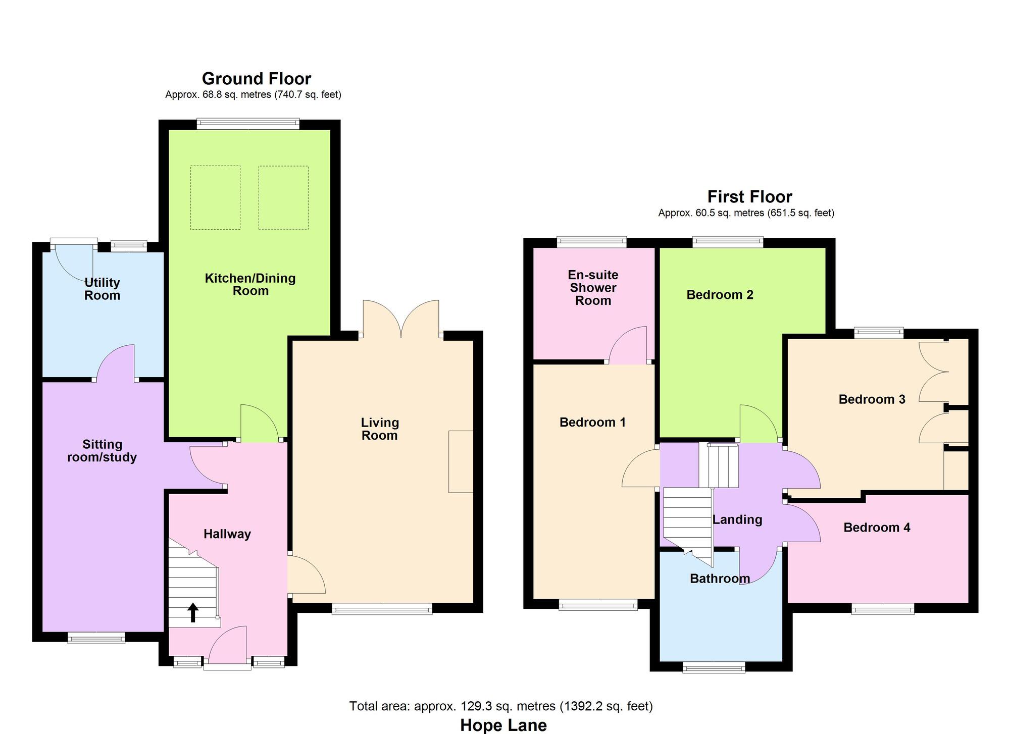 Floorplan of 4 bedroom Semi Detached House for sale, Hope Lane, Baildon, West Yorkshire, BD17