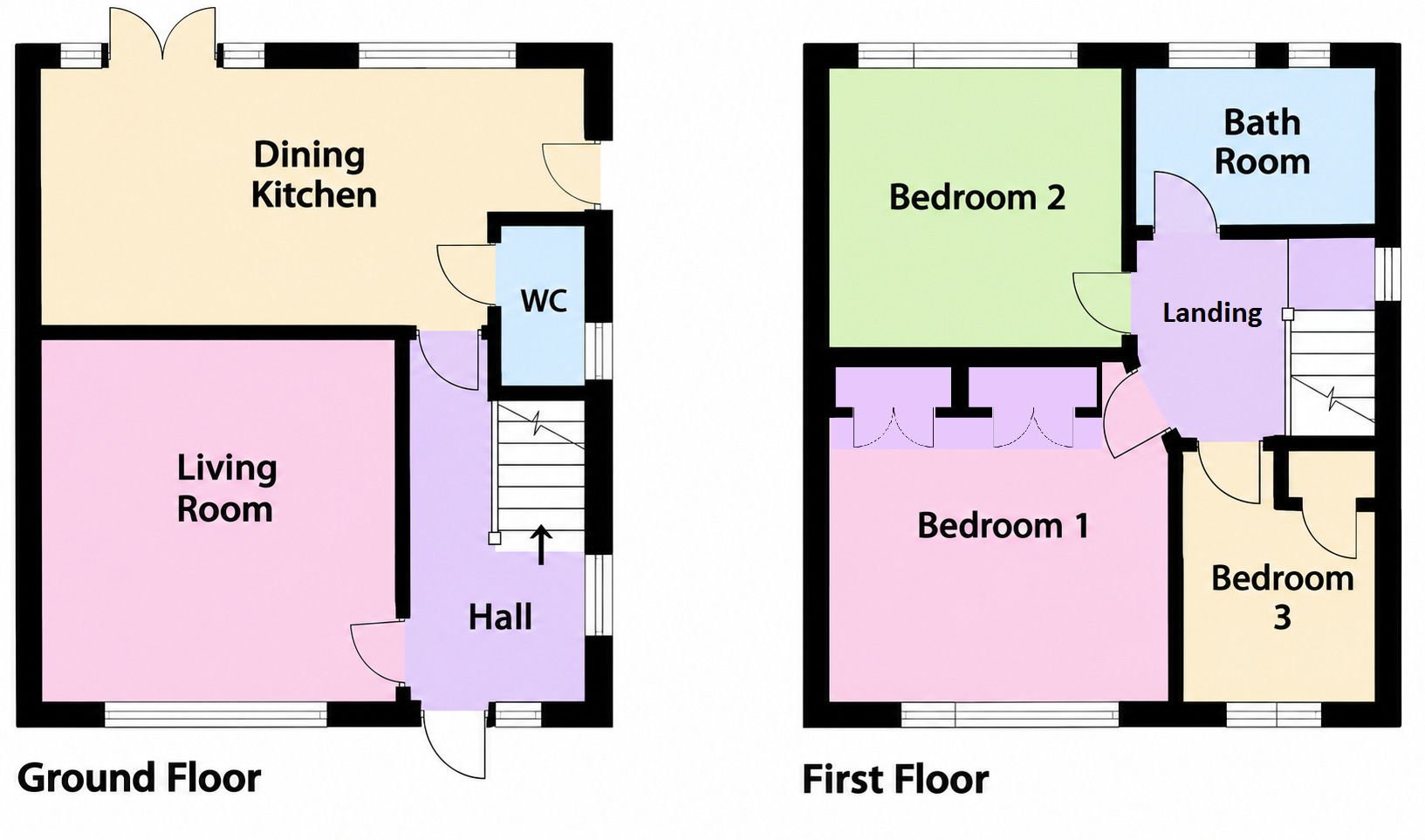 Floorplan of 3 bedroom Semi Detached House for sale, Somerset Avenue, Baildon, West Yorkshire, BD17