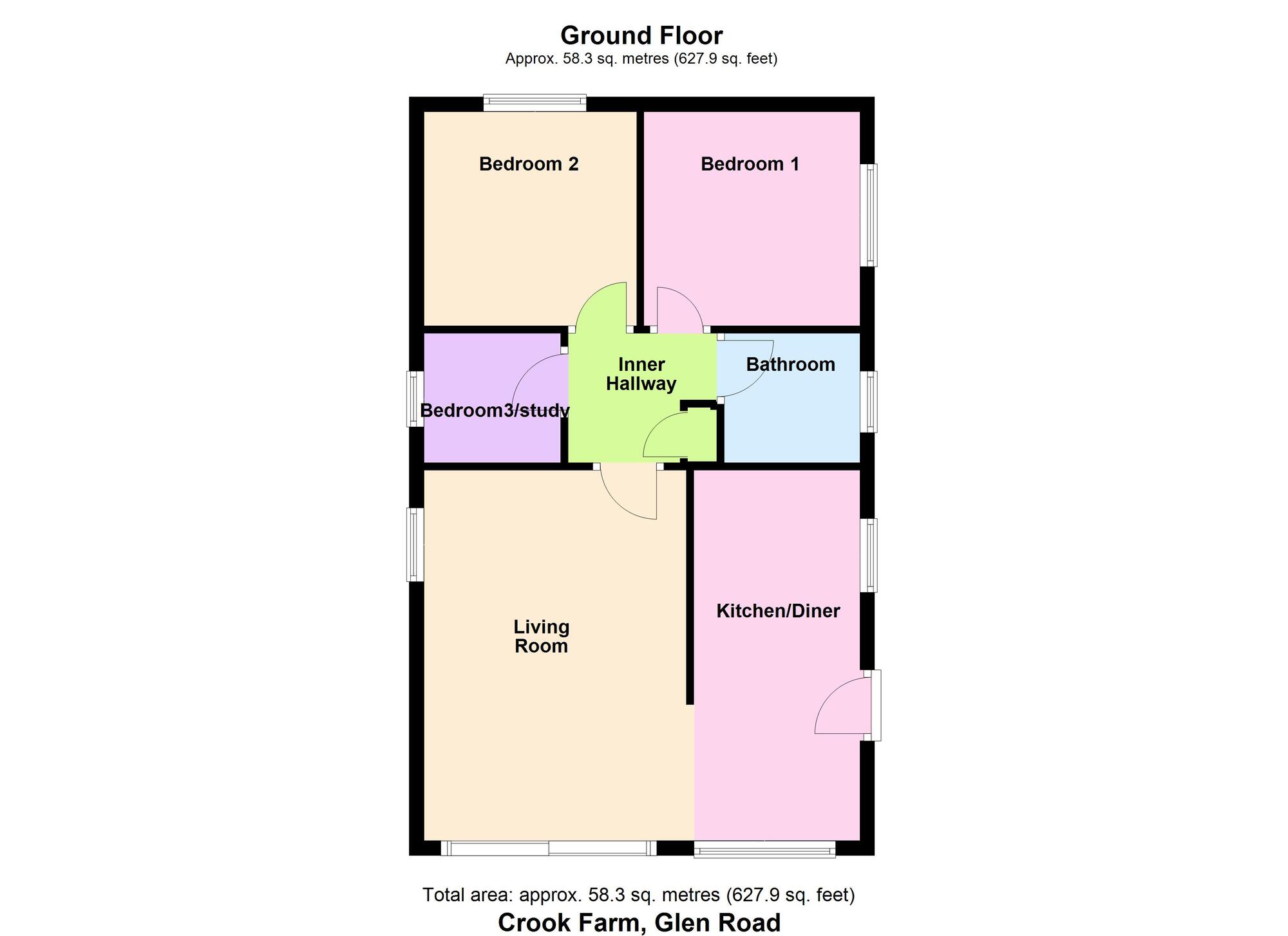 Floorplan of 3 bedroom Detached Property for sale, Glen Road, Baildon, West Yorkshire, BD17