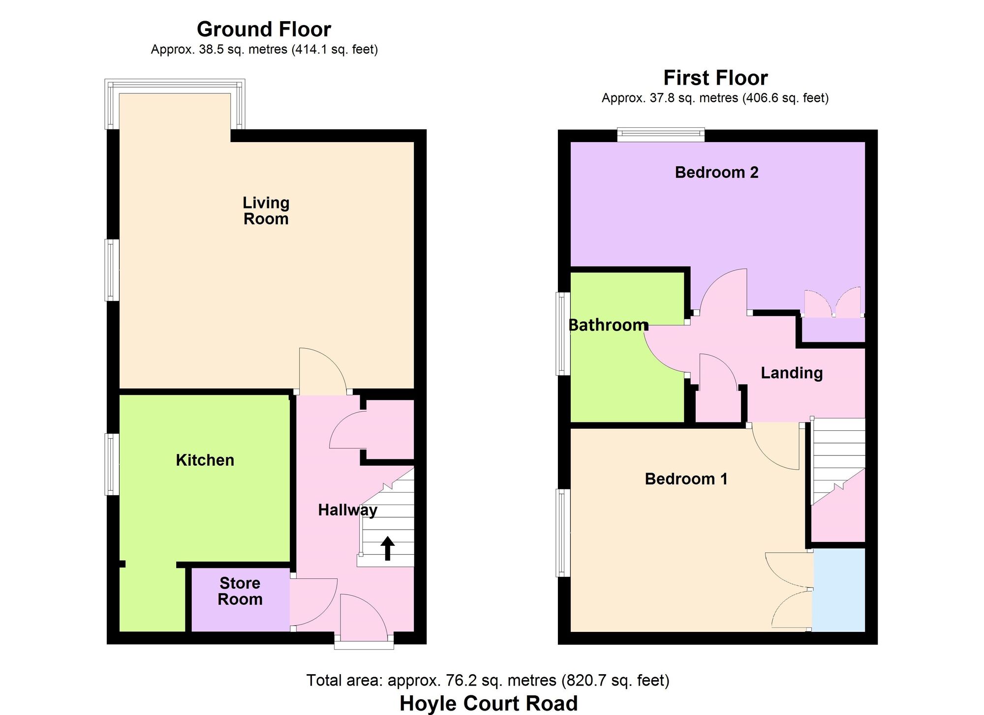 Floorplan of 2 bedroom Flat for sale, Hoyle Court Road, Baildon, West Yorkshire, BD17