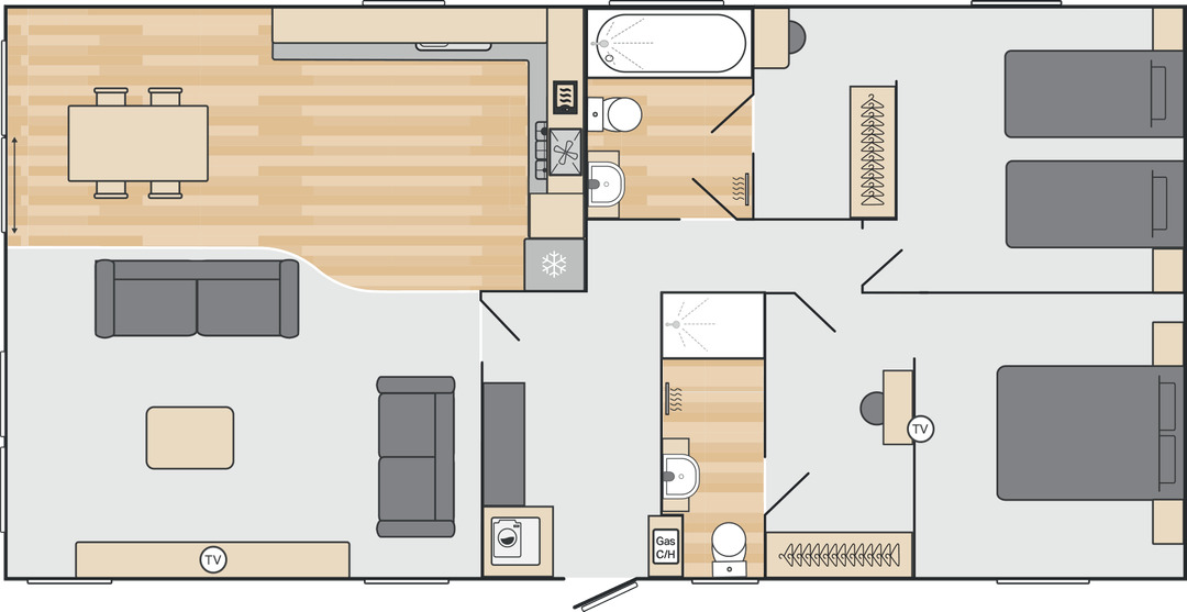 Floorplan of 2 bedroom Detached Property for sale, Glen Road, Baildon, West Yorkshire, BD17