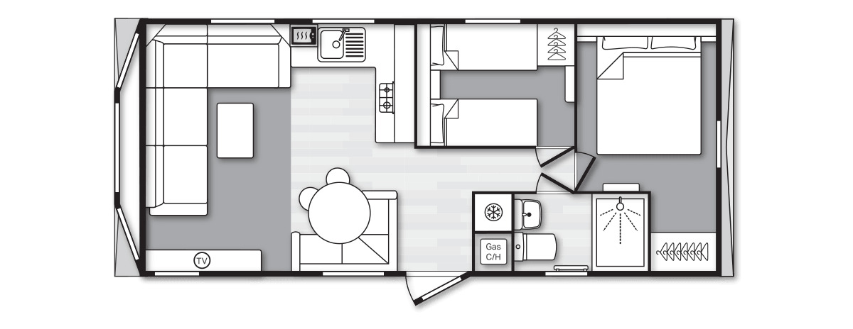 Floorplan of 2 bedroom Detached Property for sale, Glen Road, Baildon, West Yorkshire, BD17